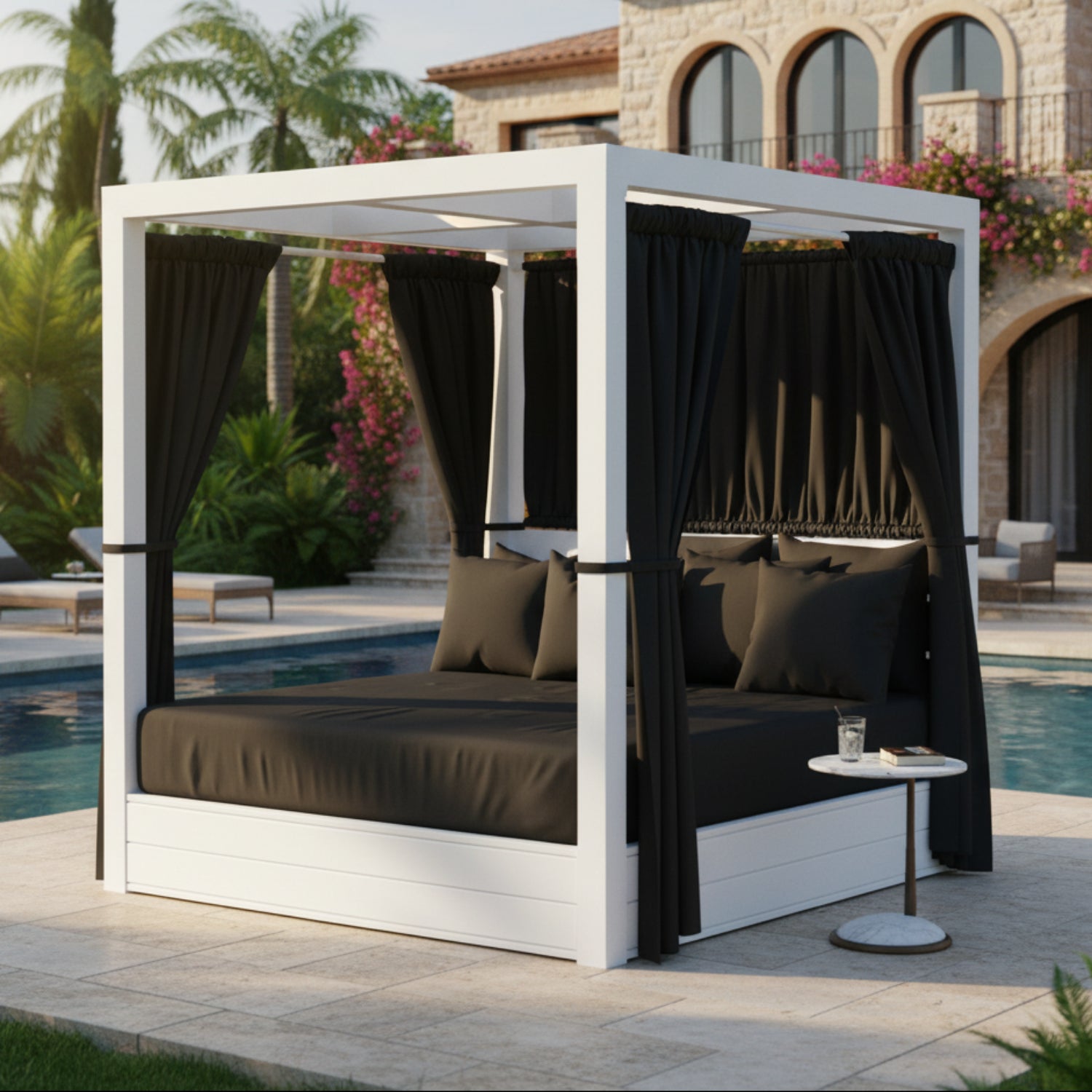 Sunset West Newport Spectrum Carbon Resort King Outdoor Daybed