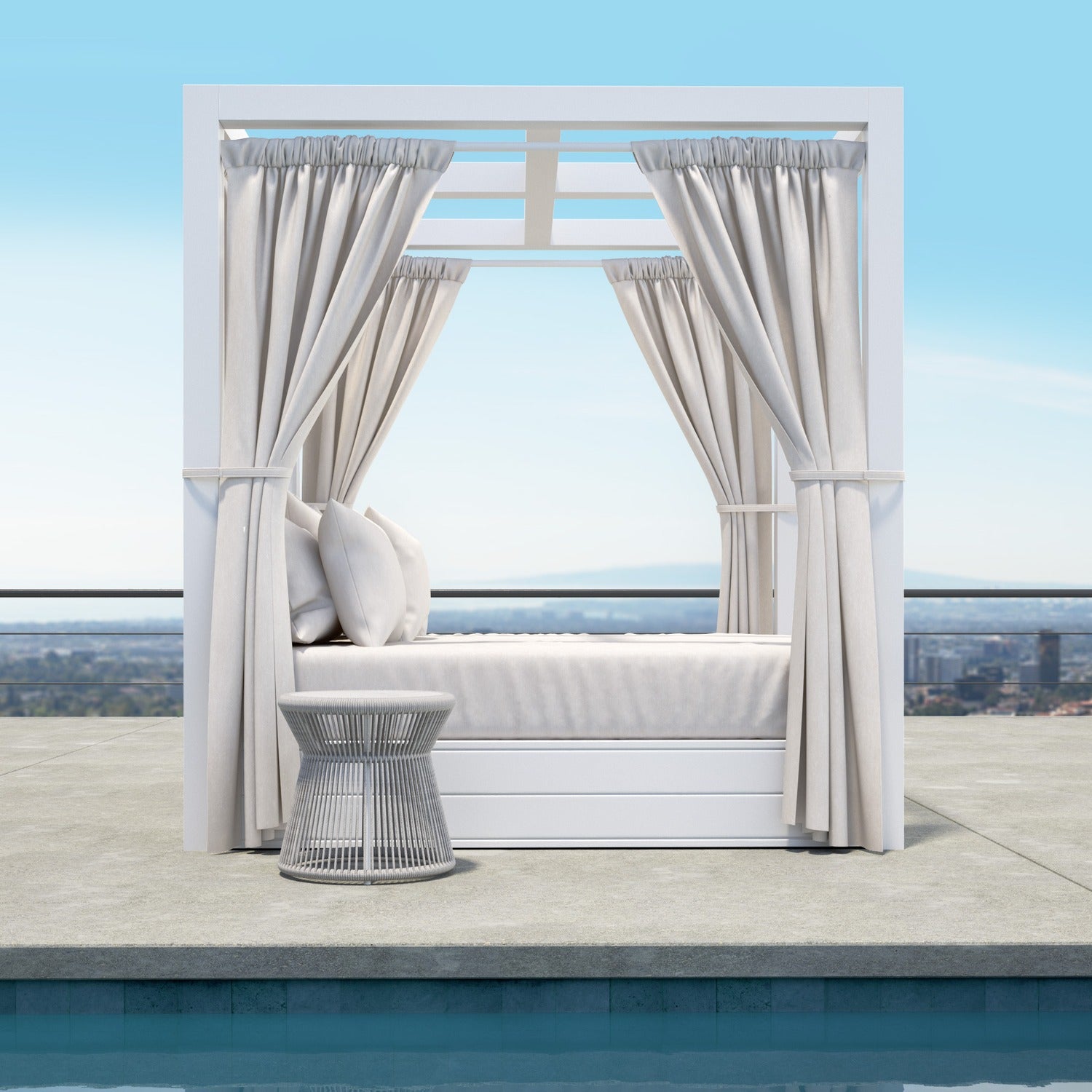 Sunset West Newport Cast Silver Resort King Outdoor Daybed