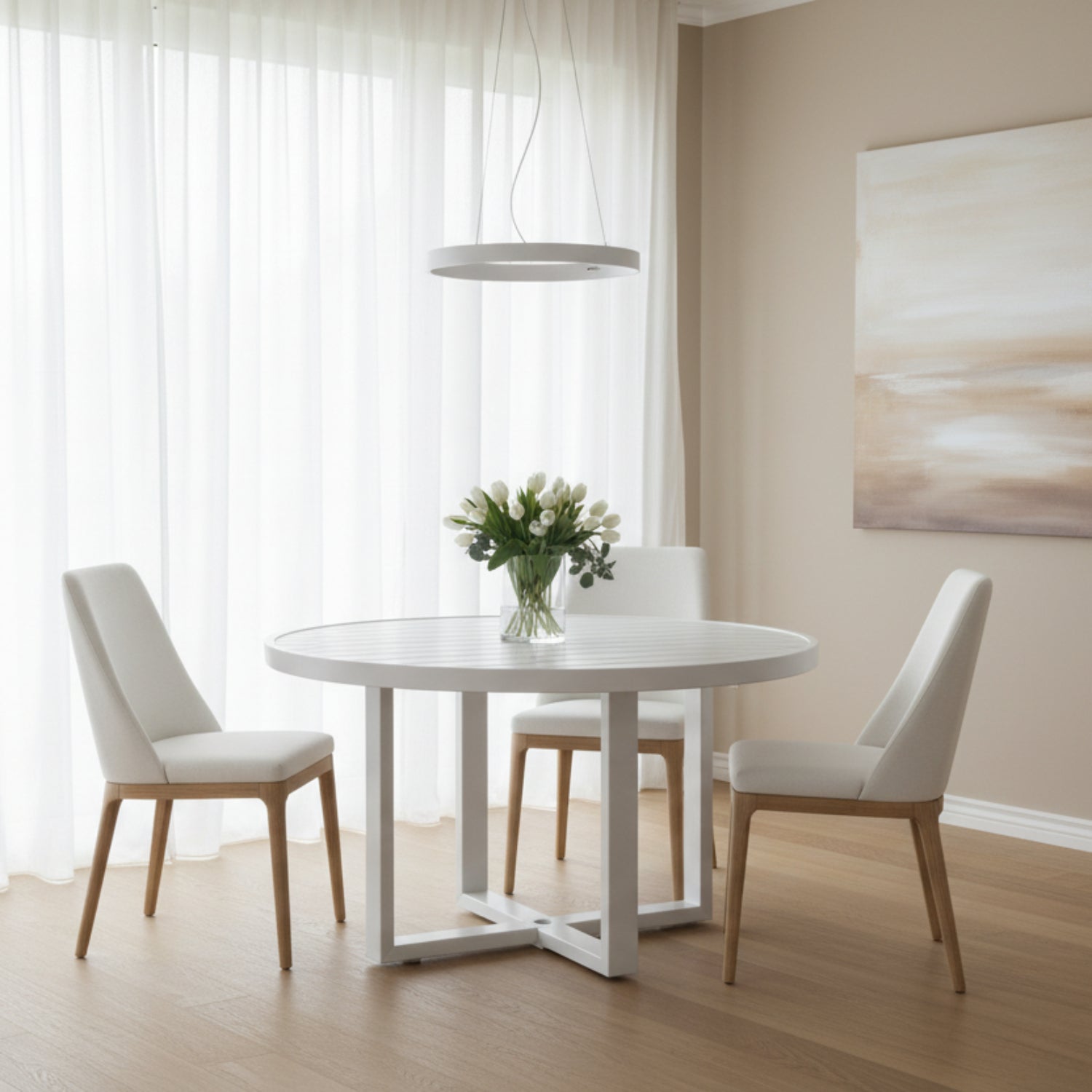 Sunset West Newport 60in Round Outdoor Dining Table