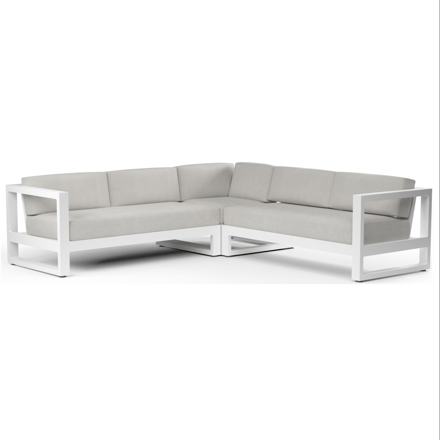 Sunset West Newport Cast Silver Outdoor Sectional