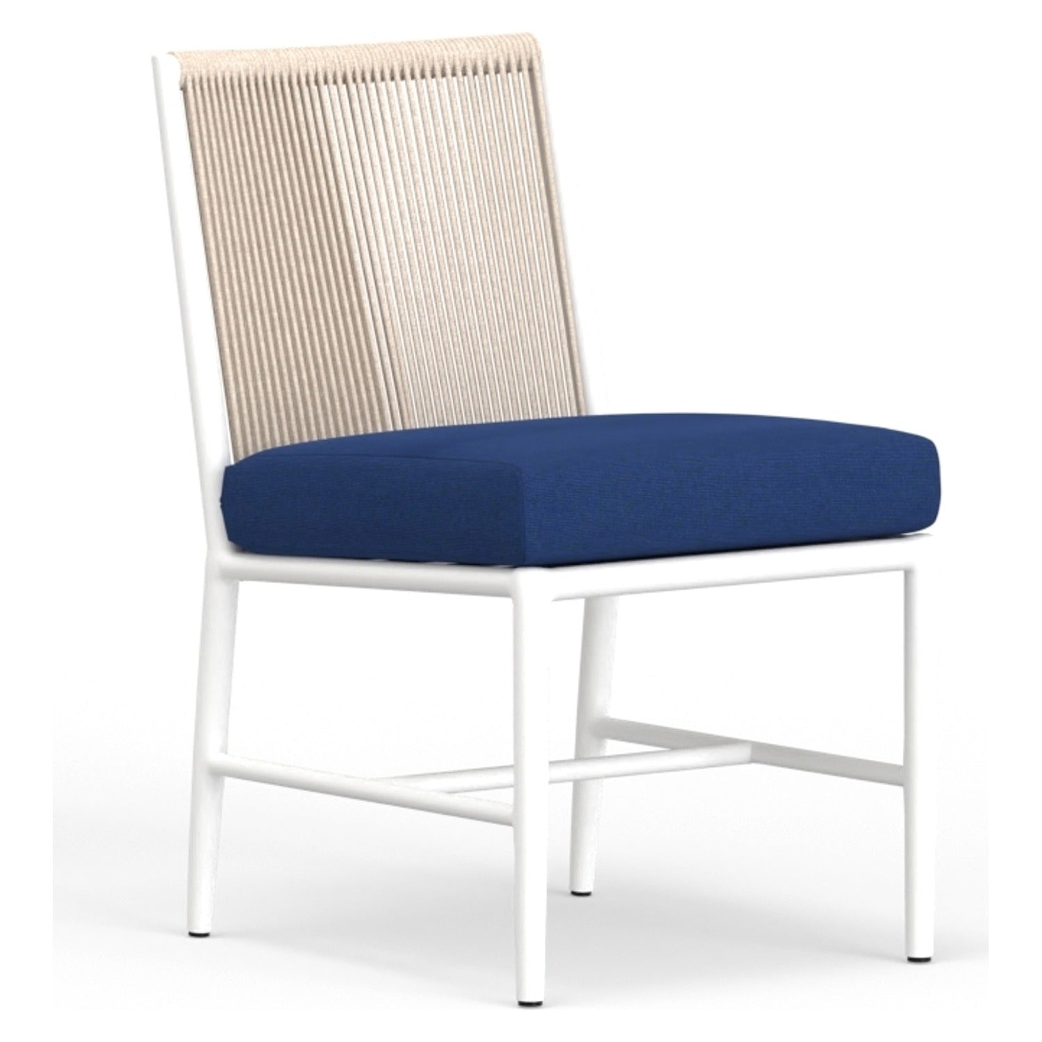 Sunset West Sabbia Echo Midnight Outdoor Armless Dining Chair Set of 2
