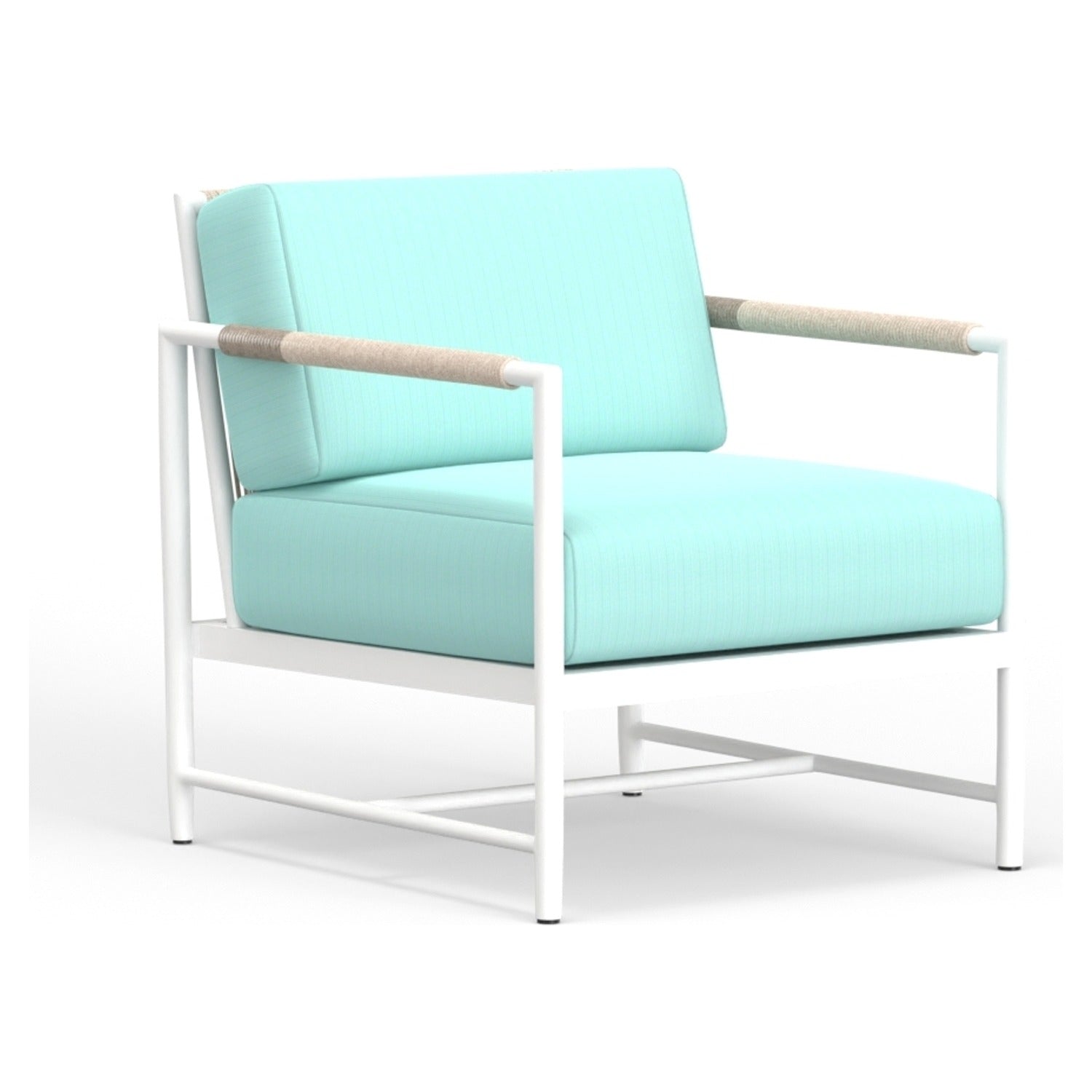 Sunset West Sabbia Dupione Celeste Outdoor Club Chair