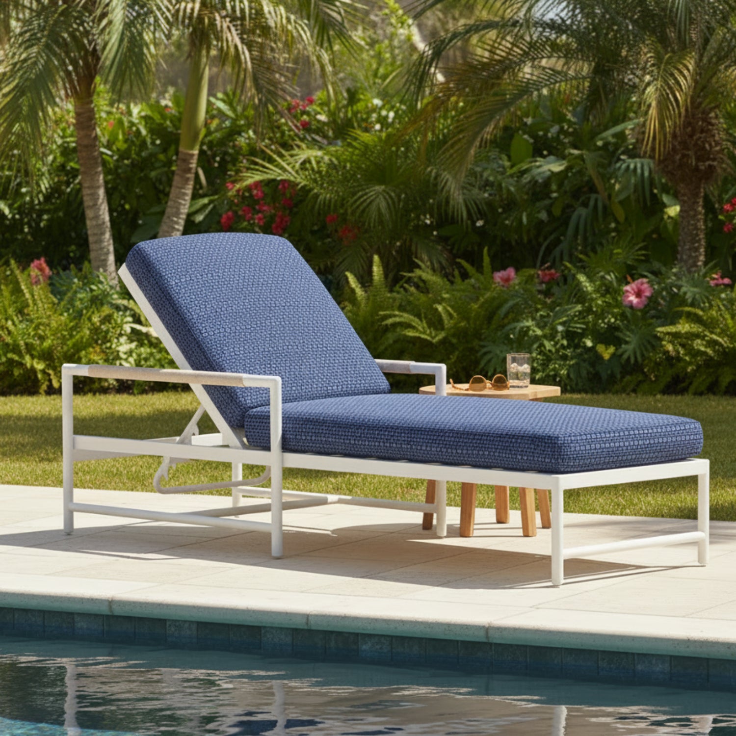 Sunset West Sabbia Echo Midnight Outdoor Chaise