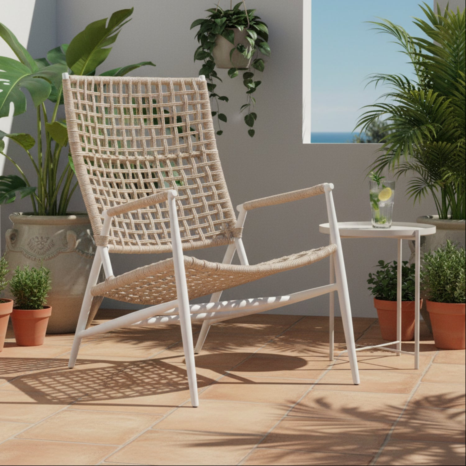 Sunset West Bahia Outdoor Highback Accent Chair