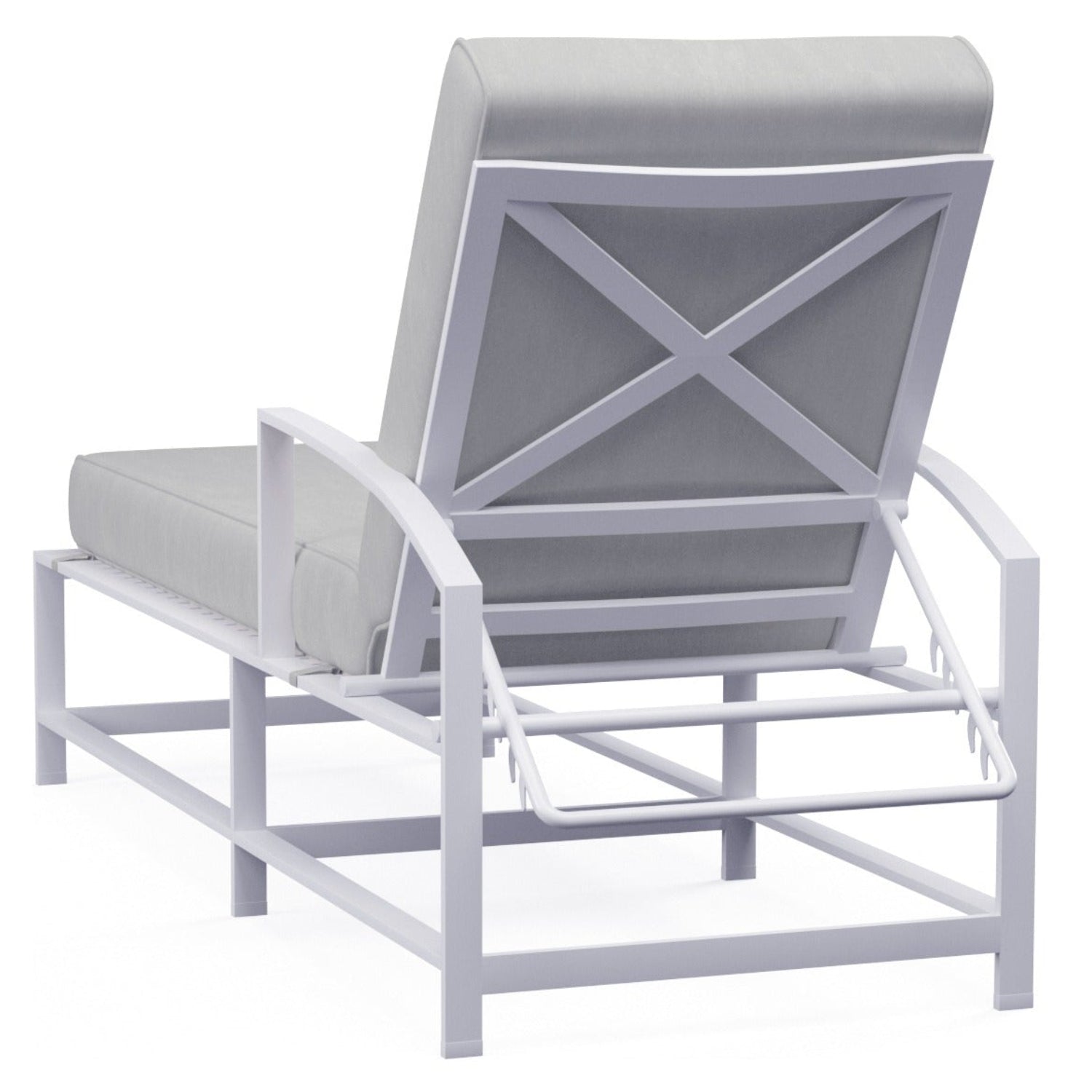 Sunset West Bristol Canvas Granite w/Self Welt Outdoor Chaise