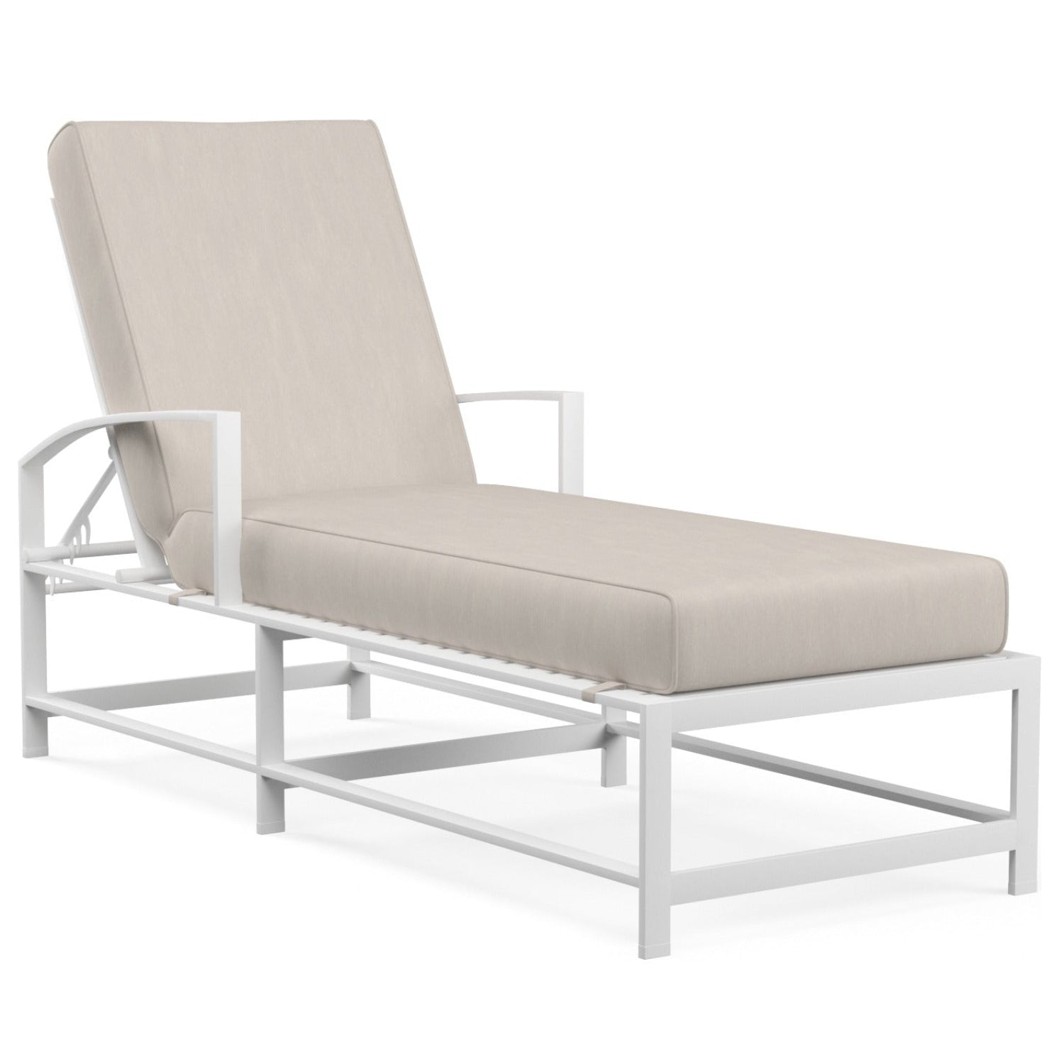Sunset West Bristol Canvas Flax w/Self Welt Outdoor Chaise