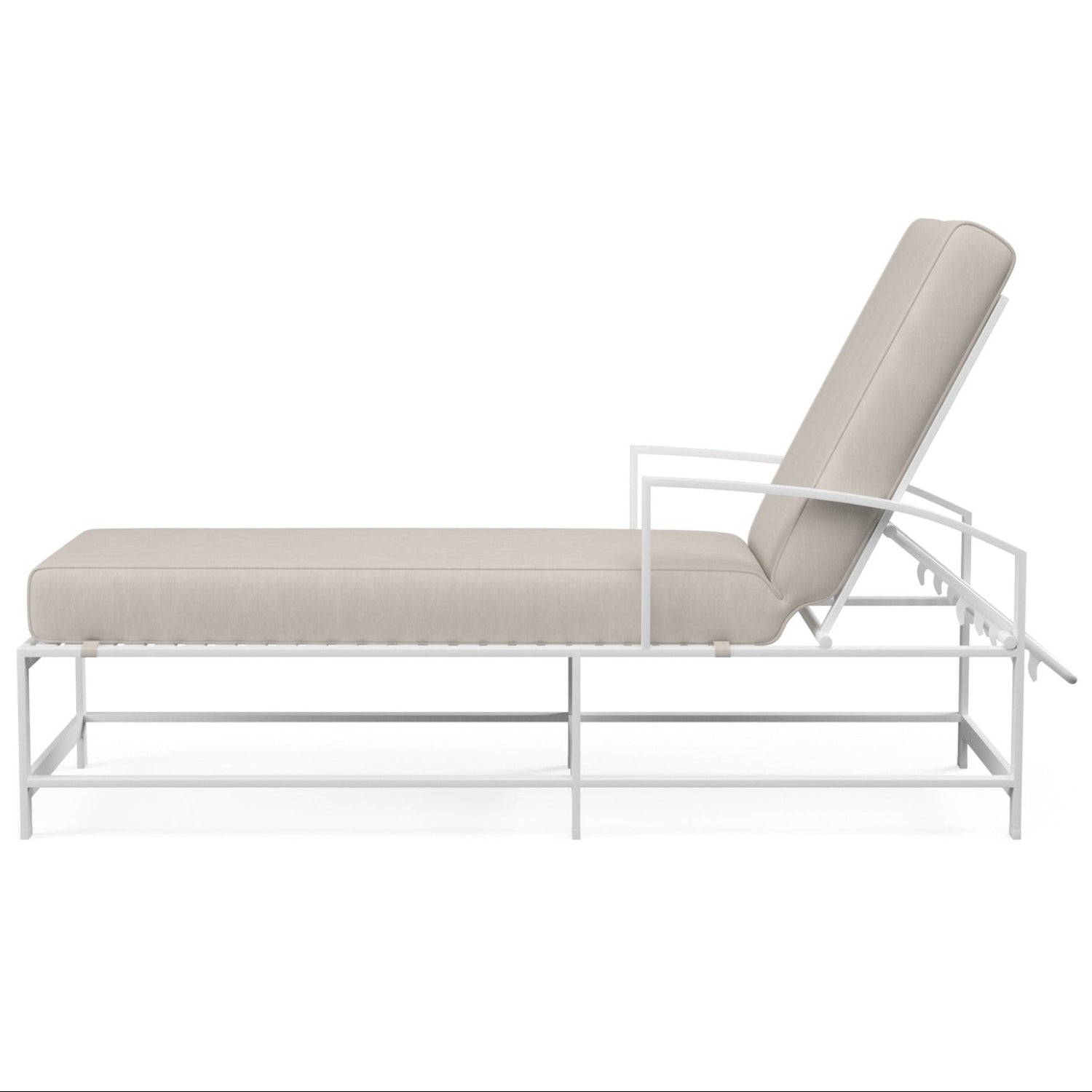 Sunset West Bristol Canvas Flax w/Self Welt Outdoor Chaise