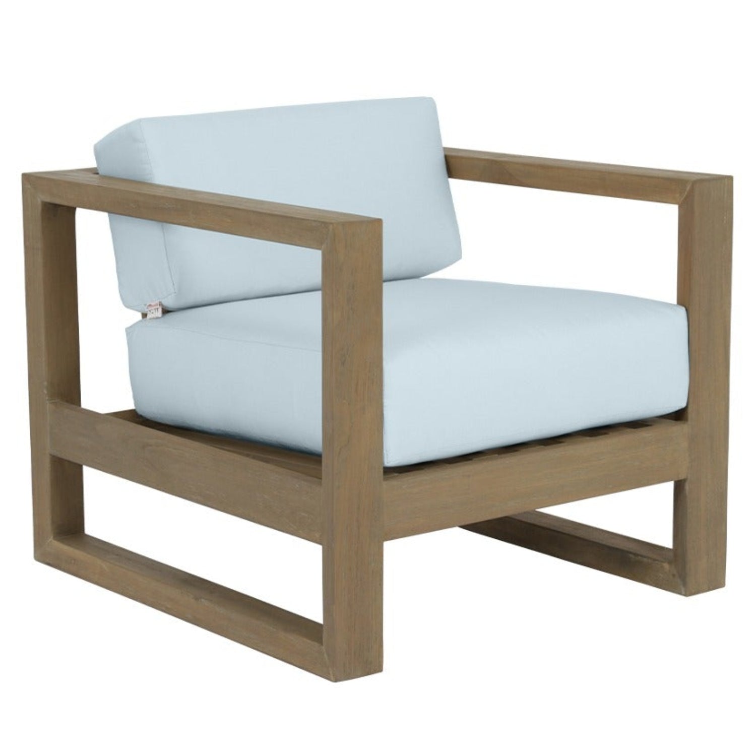 Sunset West Coastal Teak Canvas SkylineOutdoor Club Chair