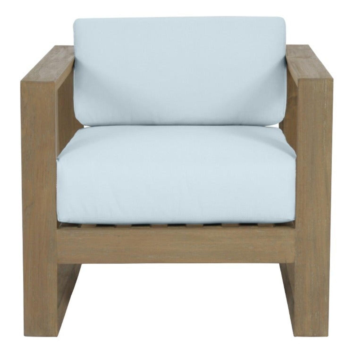 Sunset West Coastal Teak Canvas SkylineOutdoor Club Chair