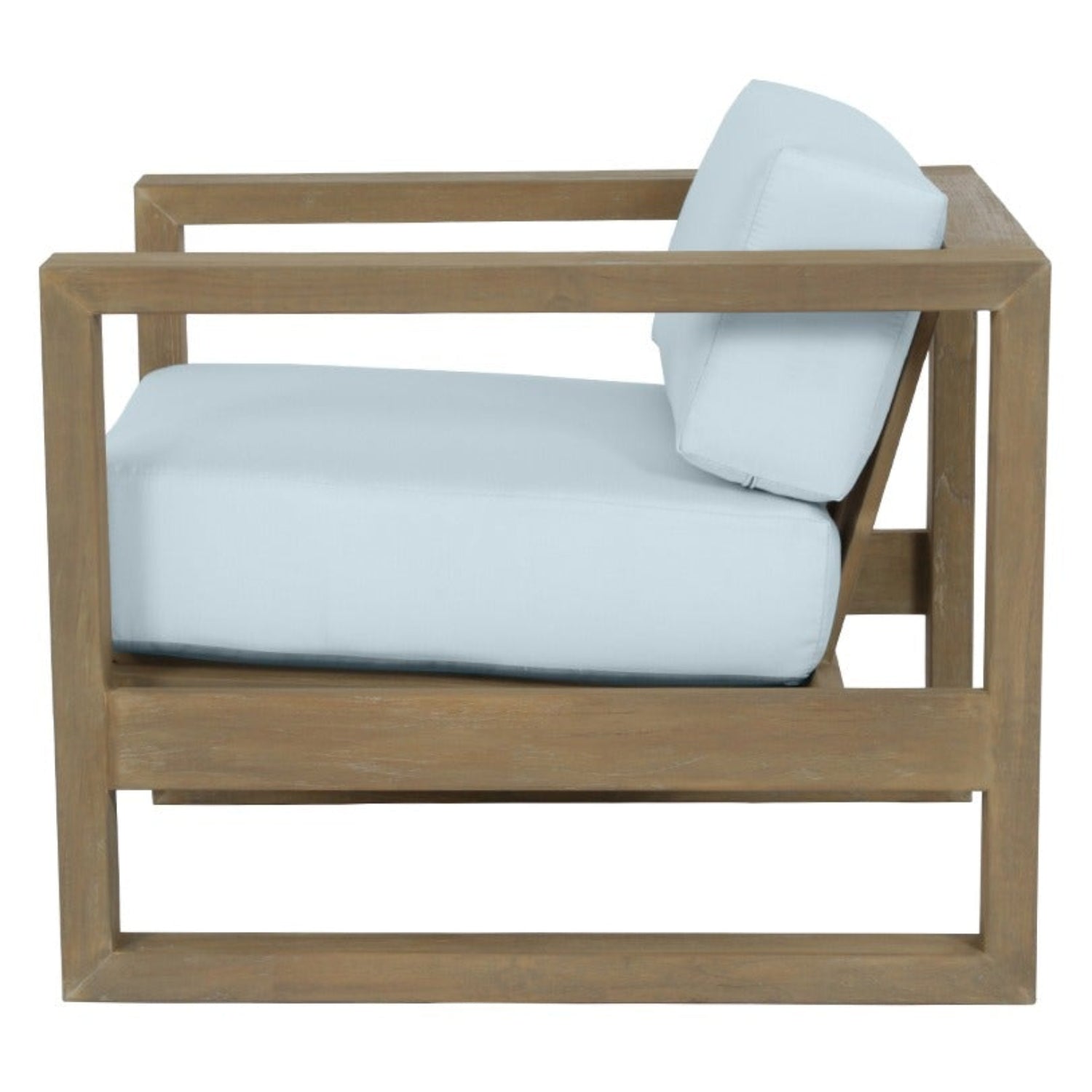 Sunset West Coastal Teak Canvas SkylineOutdoor Club Chair