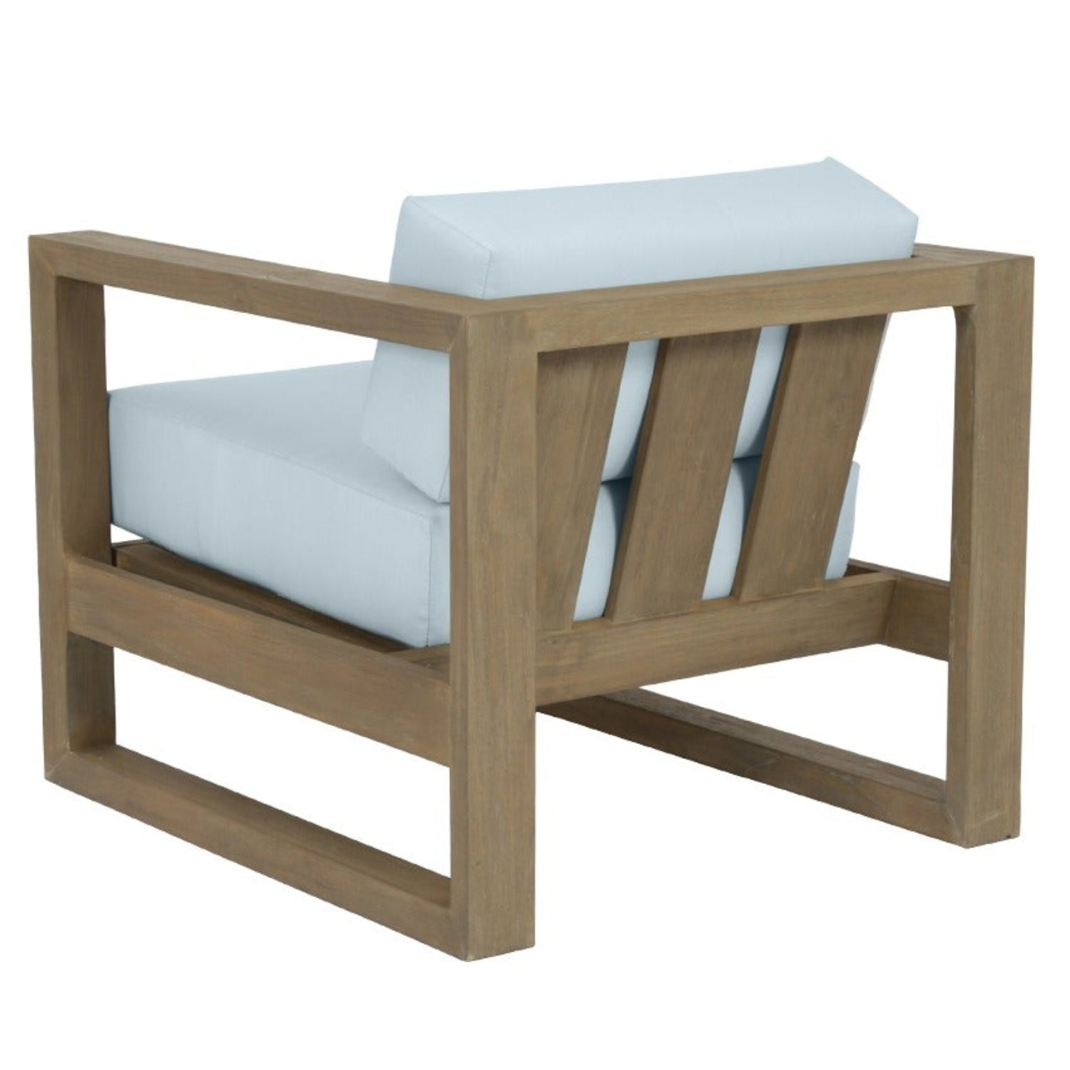 Sunset West Coastal Teak Canvas SkylineOutdoor Club Chair