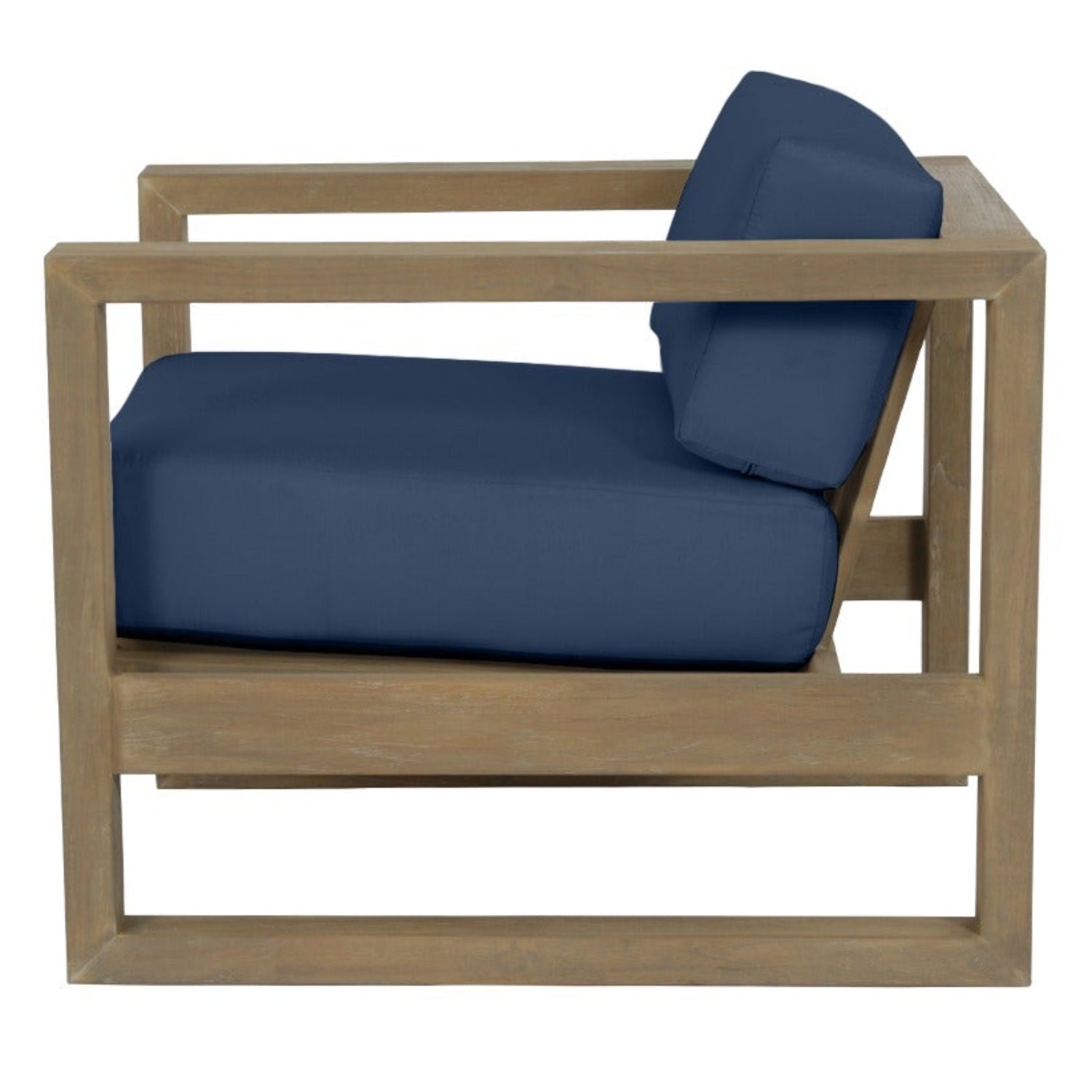 Sunset West Coastal Teak Spectrum IndigoOutdoor Club Chair