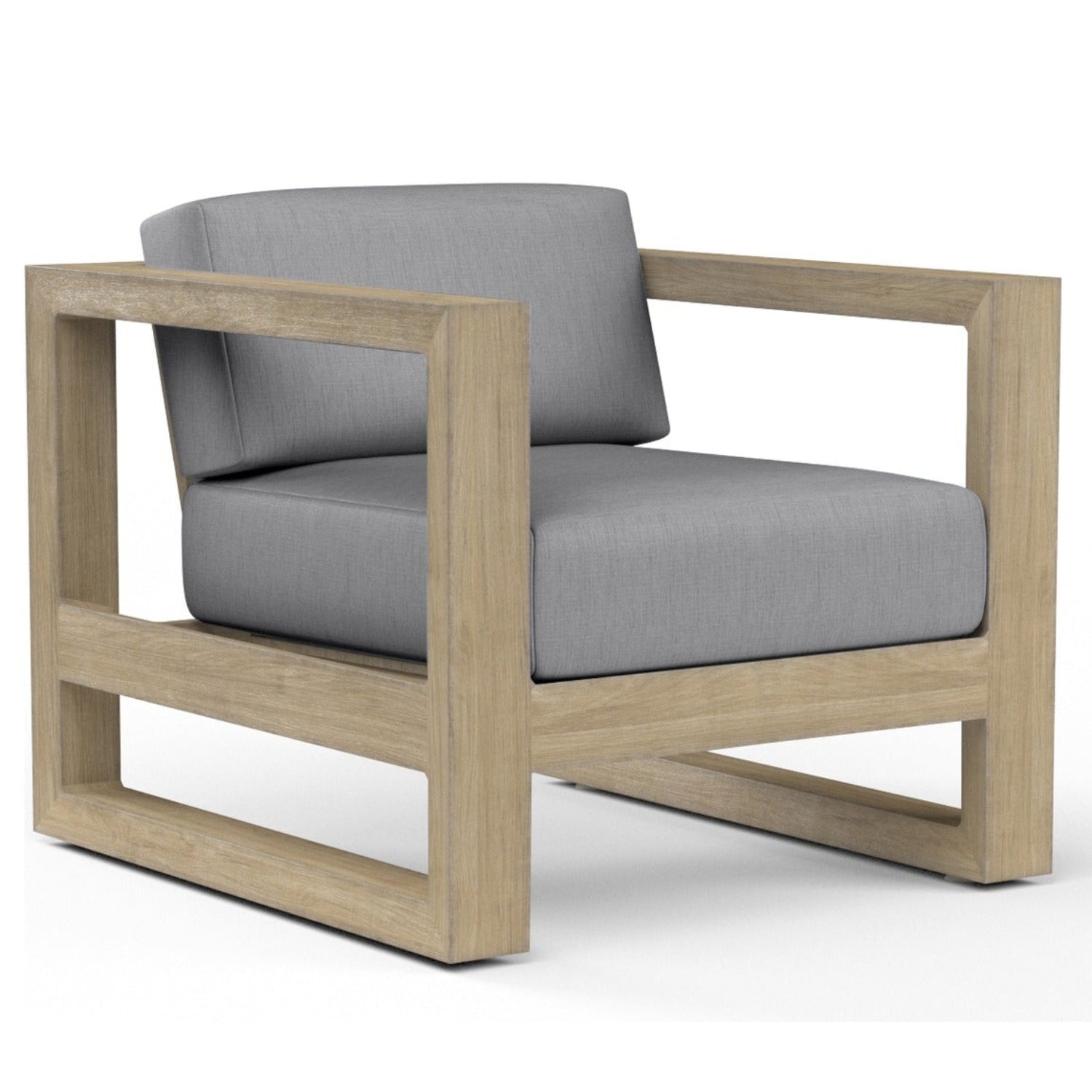 Sunset West Coastal Teak Canvas GraniteOutdoor Club Chair