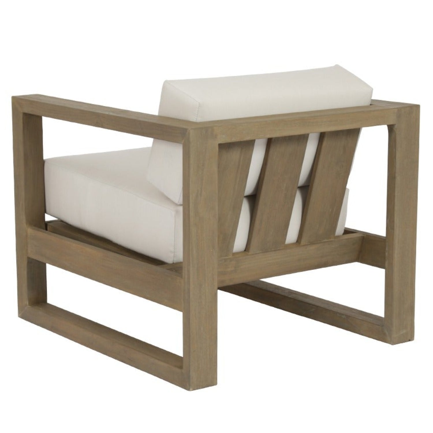 Sunset West Coastal Teak CanvasOutdoor Club Chair