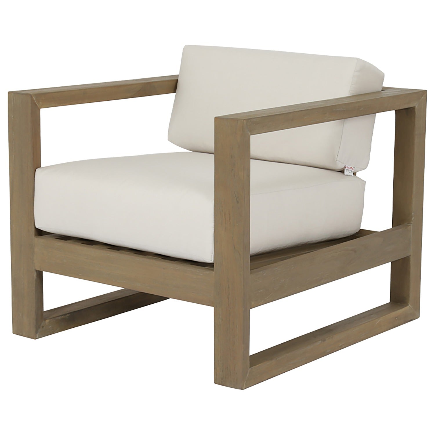 Sunset West Coastal Teak CanvasOutdoor Club Chair