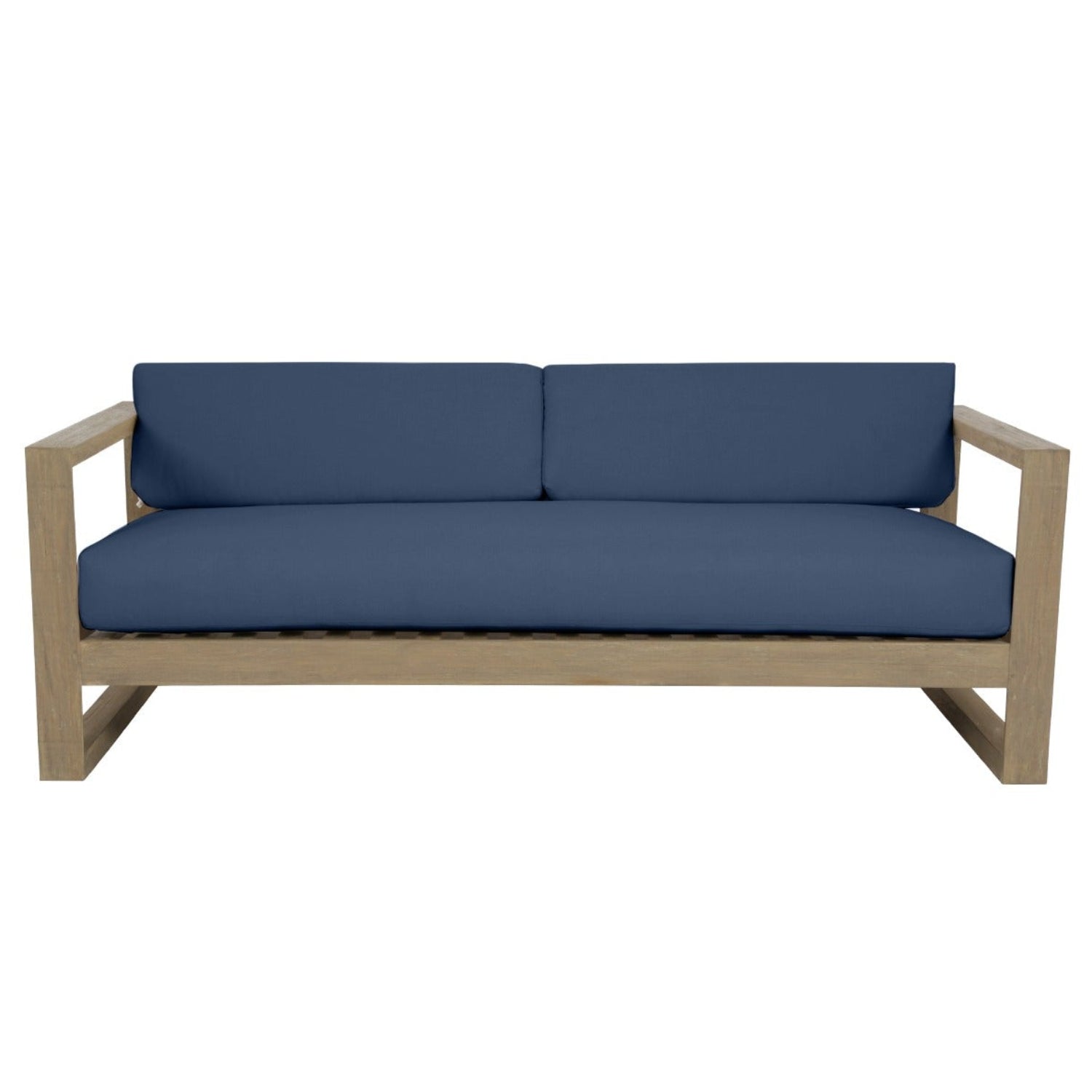 Sunset West Coastal Teak Spectrum Indigo Outdoor Sofa