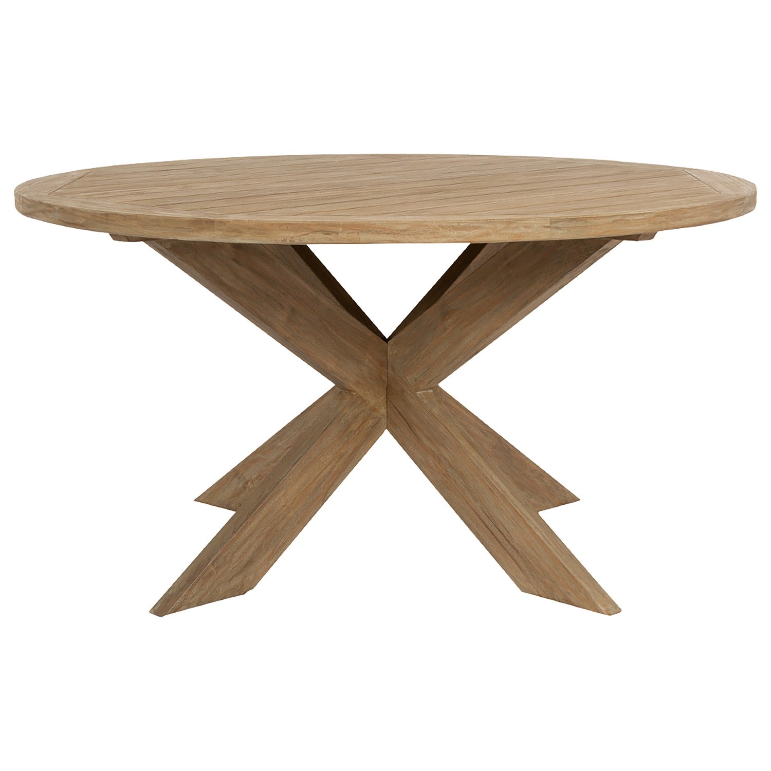Sunset West Coastal Teak 56in Round Outdoor Dining Table