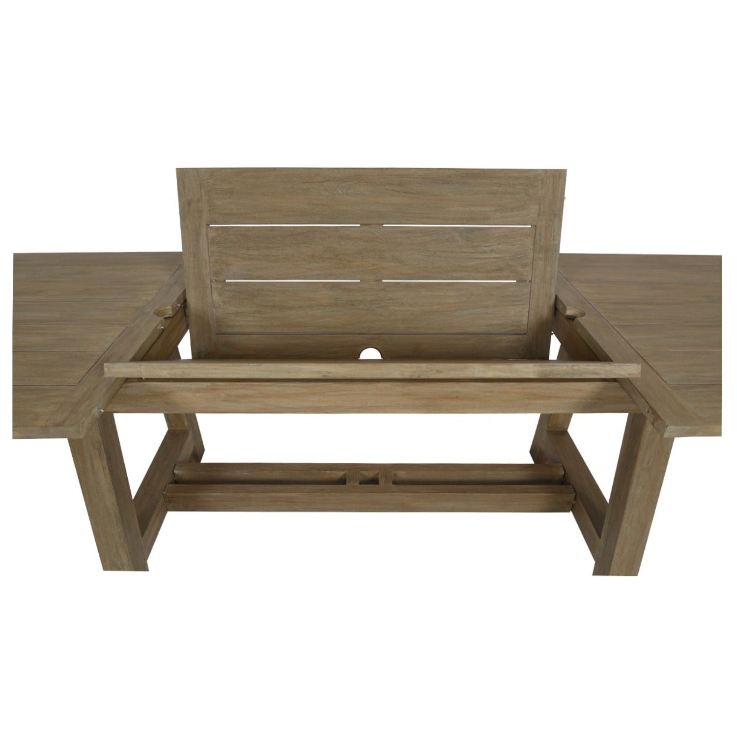 Sunset West Coastal Teak with Leaf Extension Outdoor Dining Table