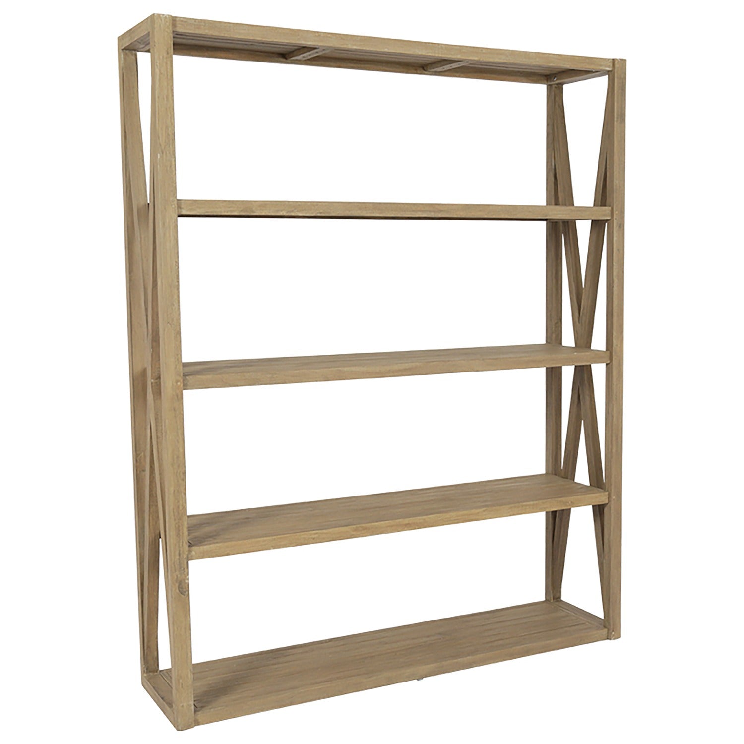 Sunset West Coastal Teak Outdoor X Bookcase
