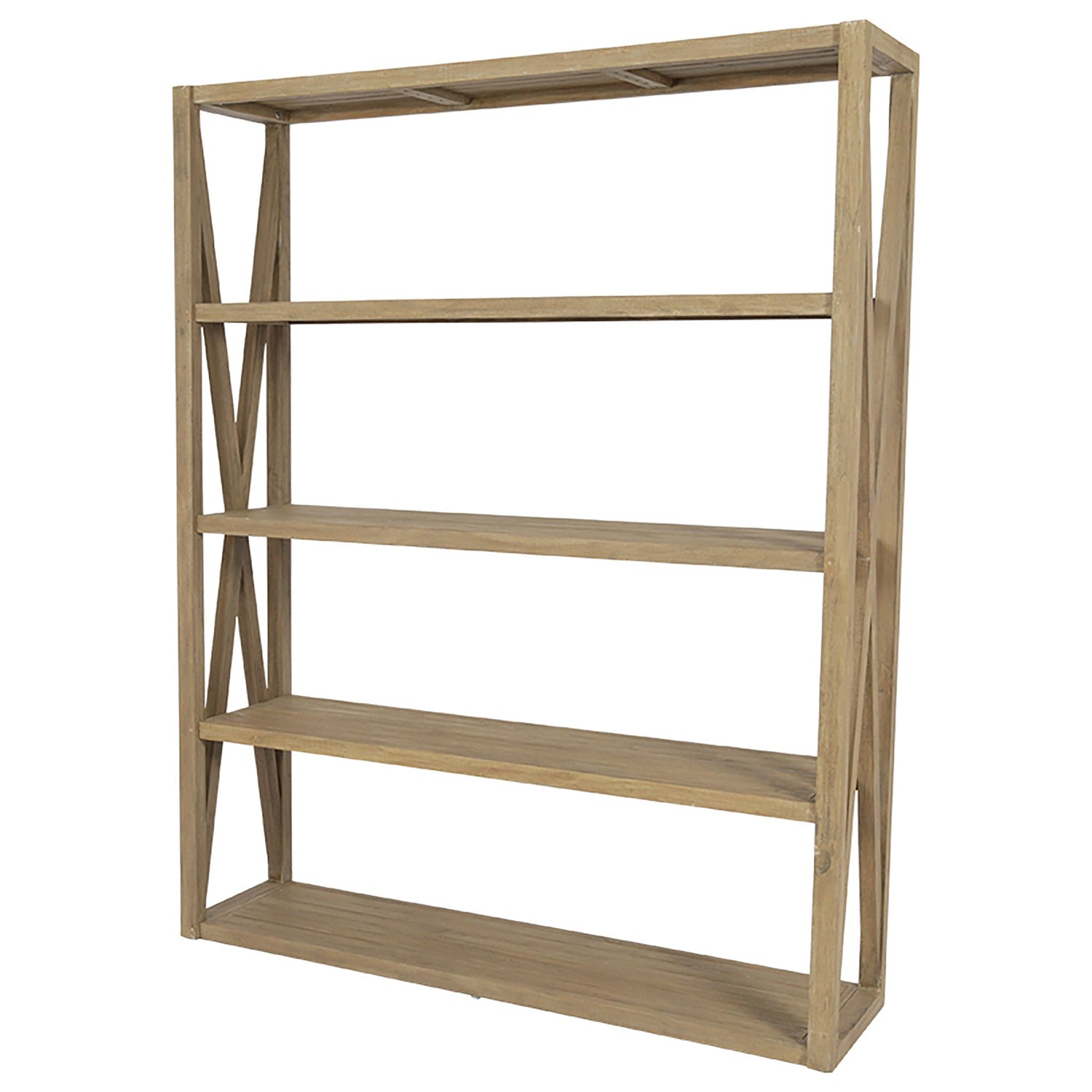 Sunset West Coastal Teak Outdoor X Bookcase