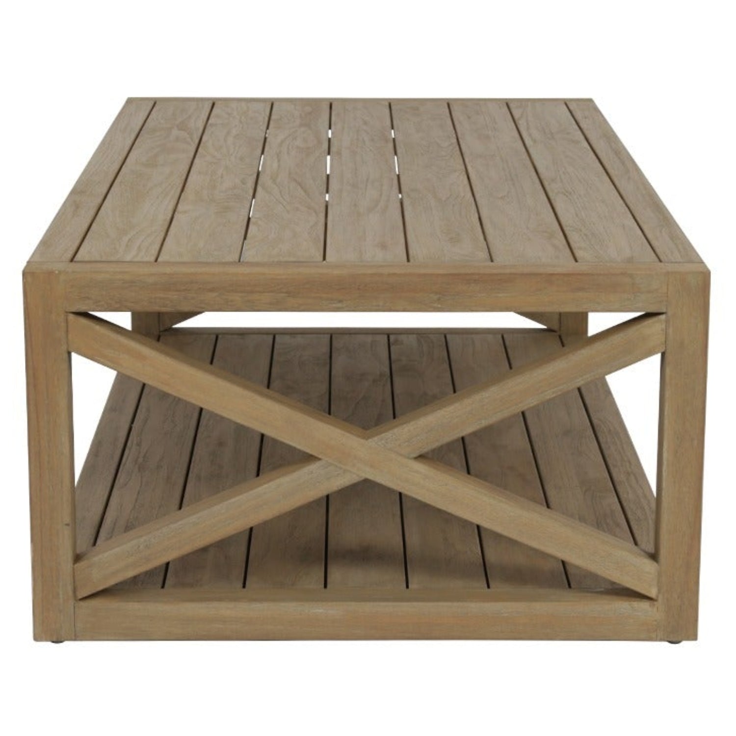 Sunset West Coastal Teak X Outdoor Coffee Table
