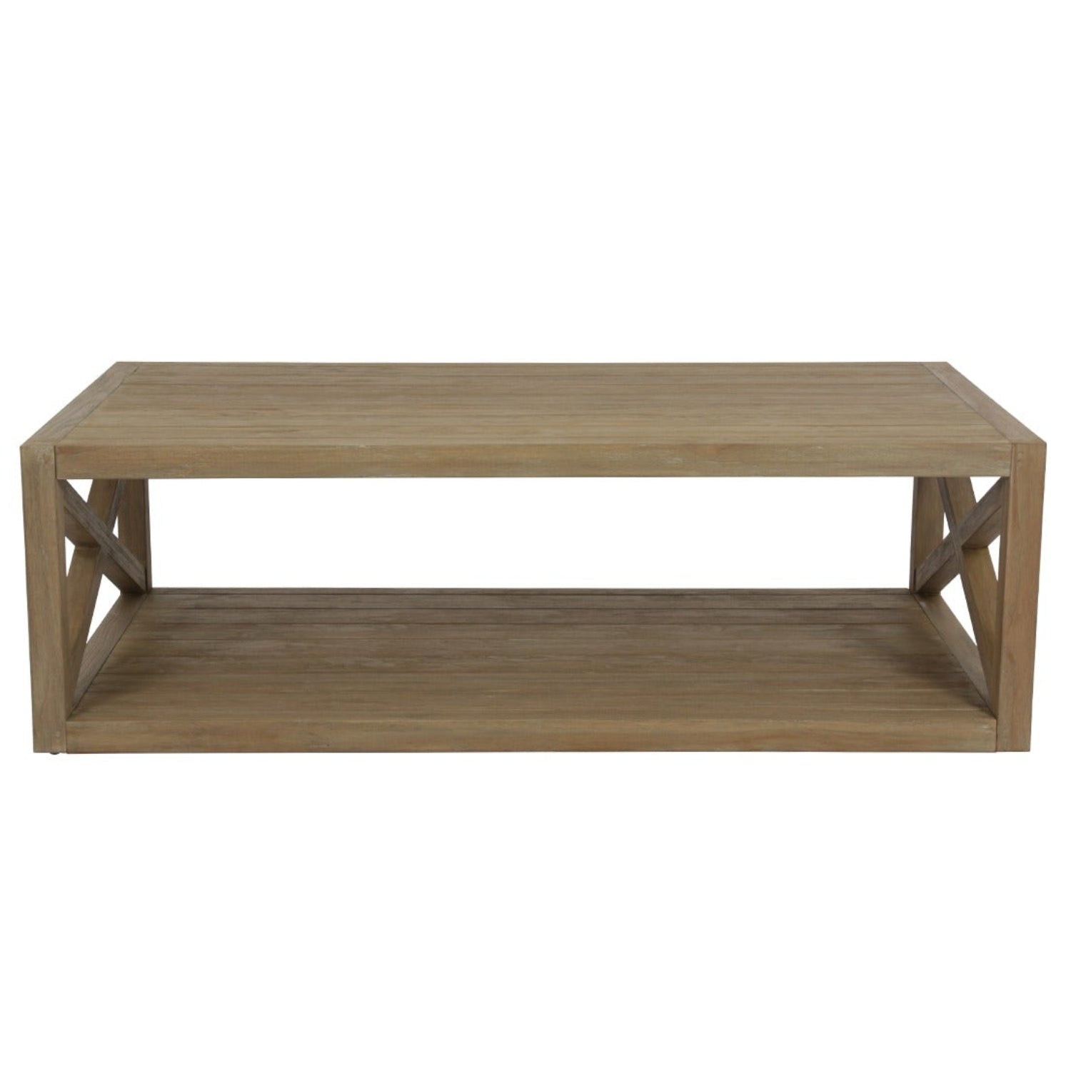 Sunset West Coastal Teak X Outdoor Coffee Table