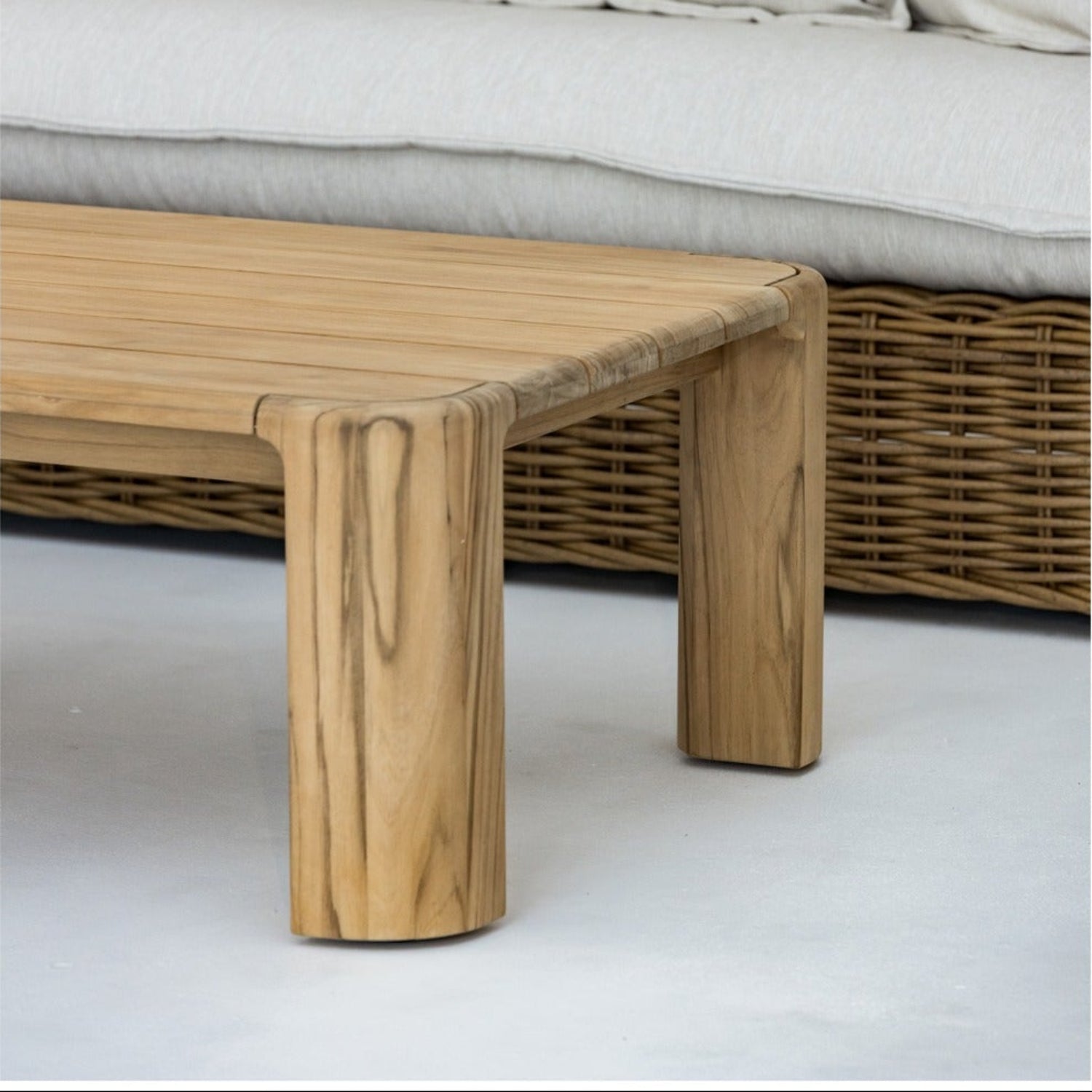 Sunset West Natural Teak Outdoor Coffee Table