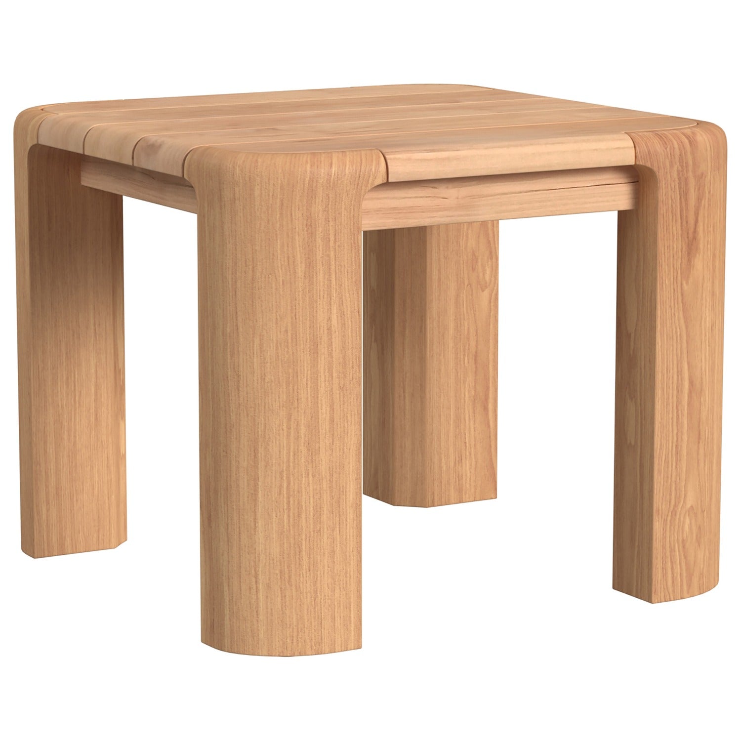 Sunset West Natural Teak Outdoor End Table