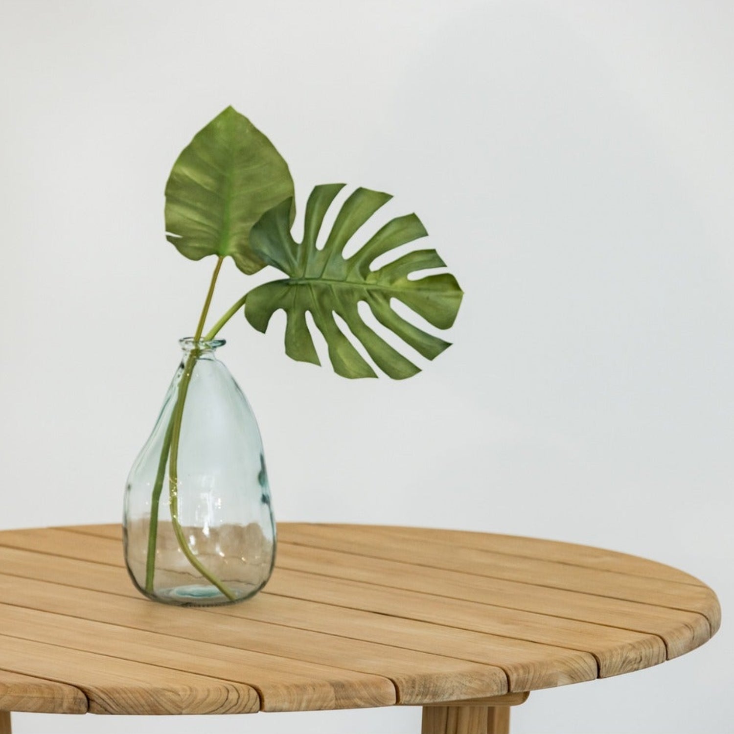 Sunset West Natural Teak 56in Round Outdoor Dining Table