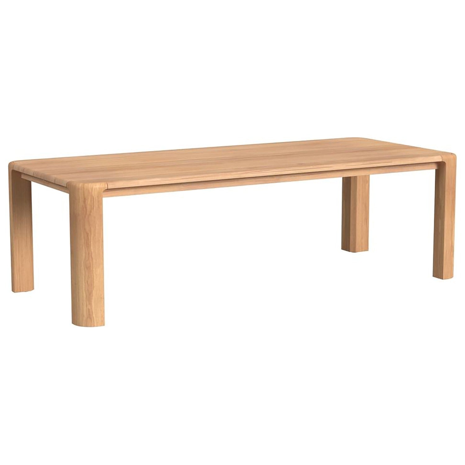 Sunset West Natural Teak 96in Outdoor Dining Table