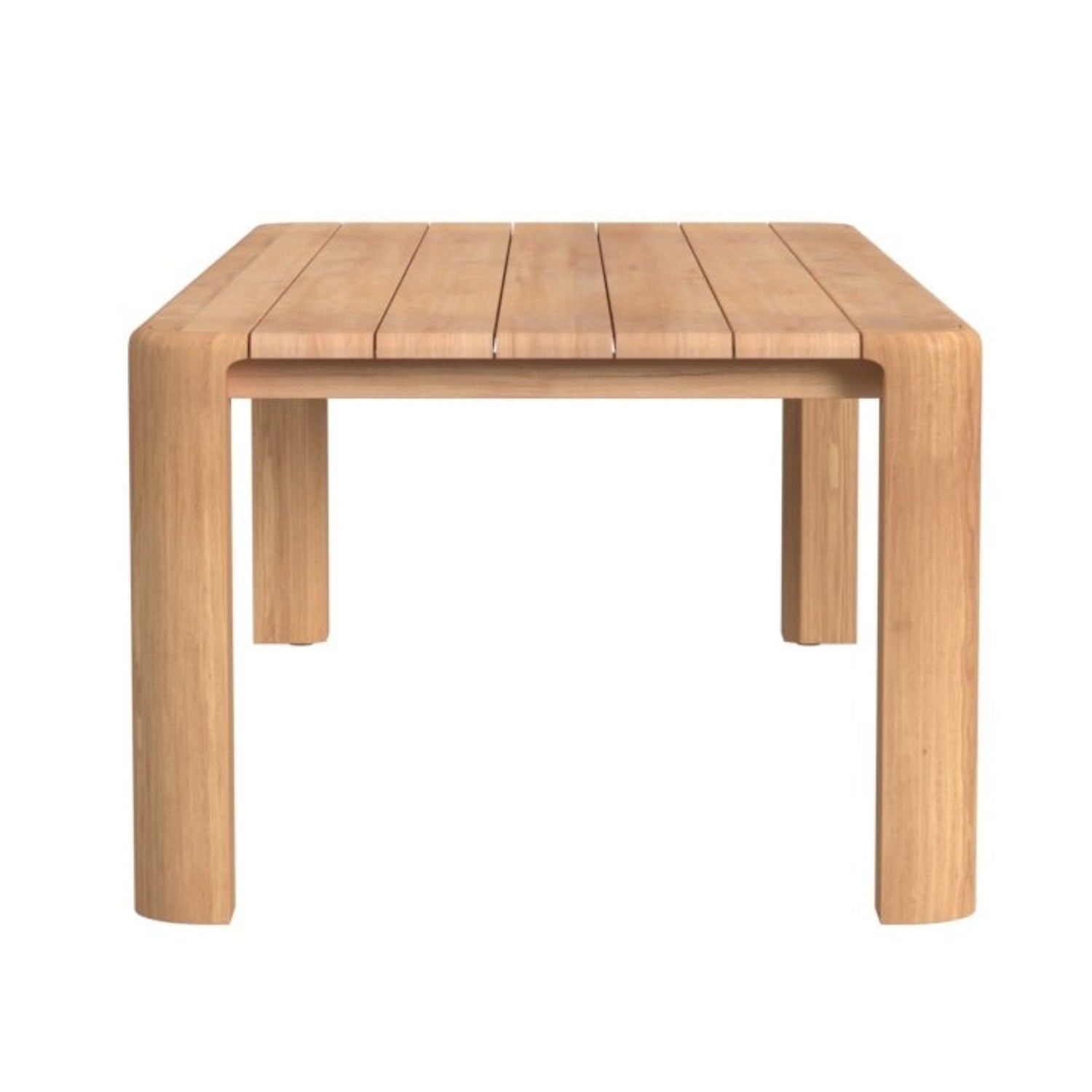 Sunset West Natural Teak 96in Outdoor Dining Table