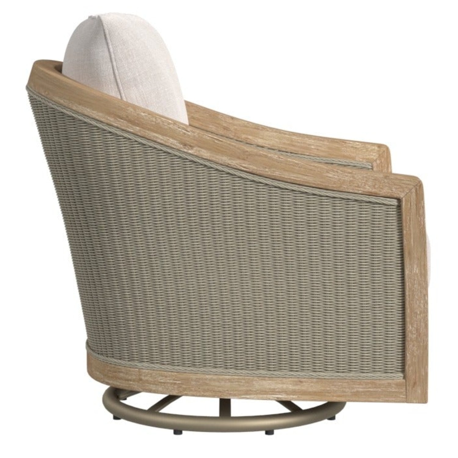 Sunset West Cambria Canvas w/Self Welt Outdoor Swivel Club Chair