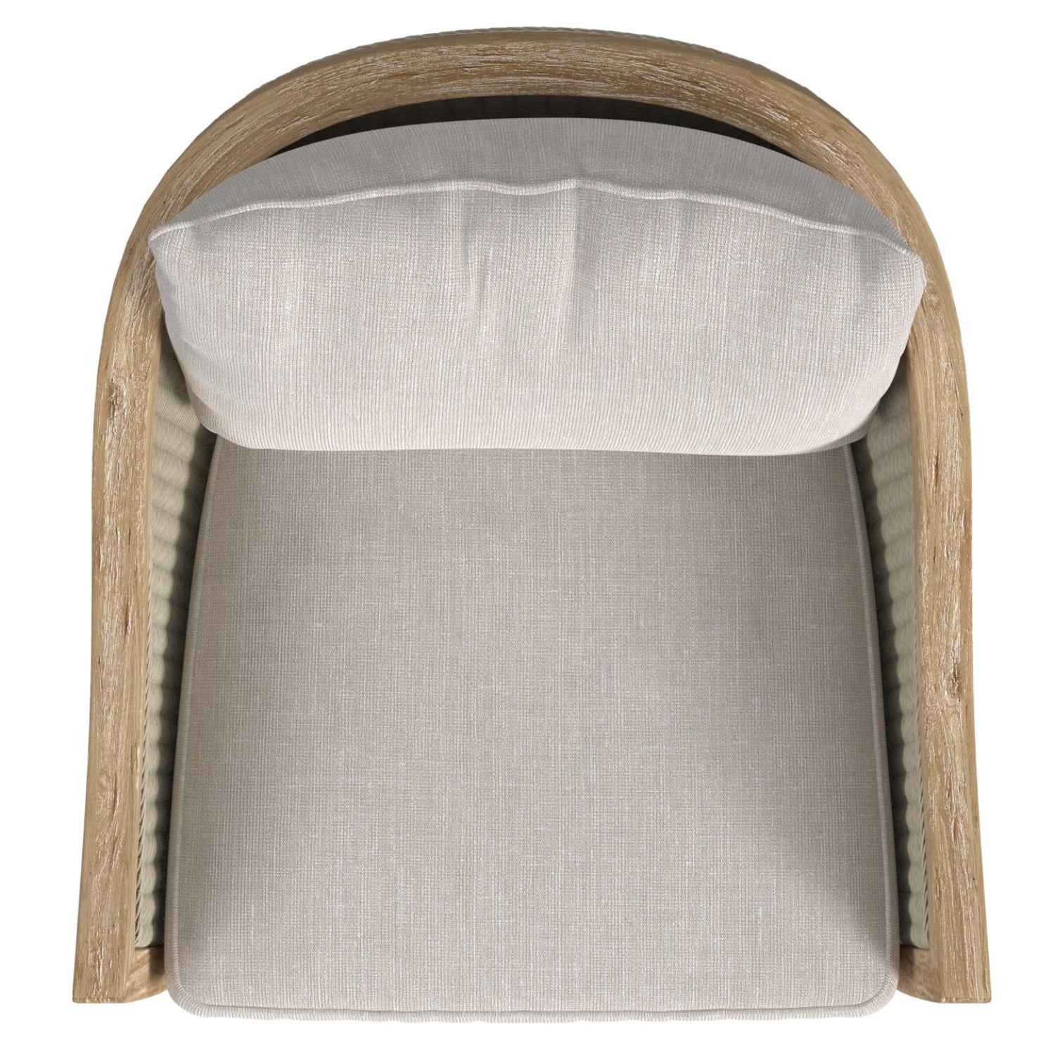 Sunset West Cambria Canvas w/Self Welt Outdoor Swivel Club Chair