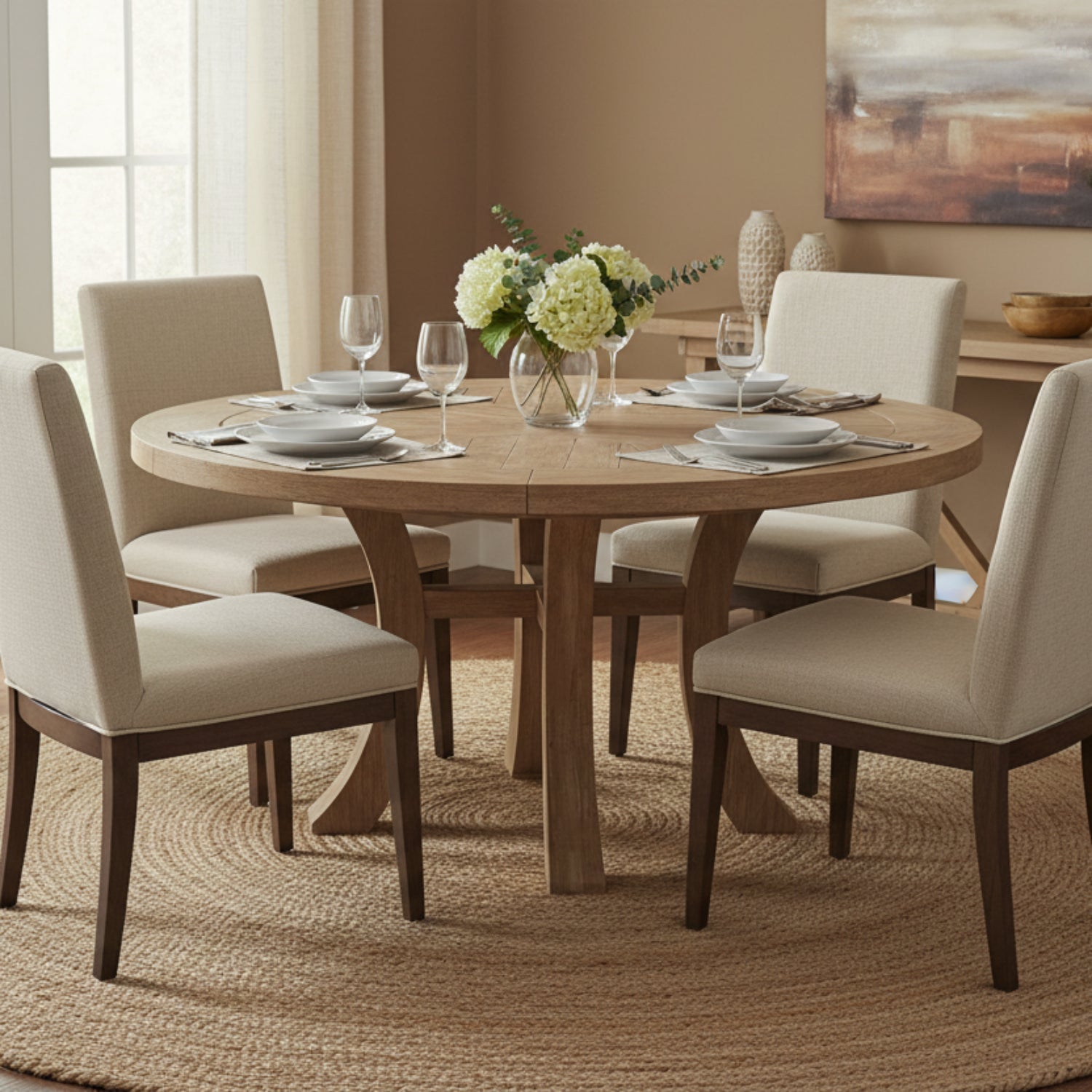 Sunset West Cambria 60in Round Outdoor Dining Table