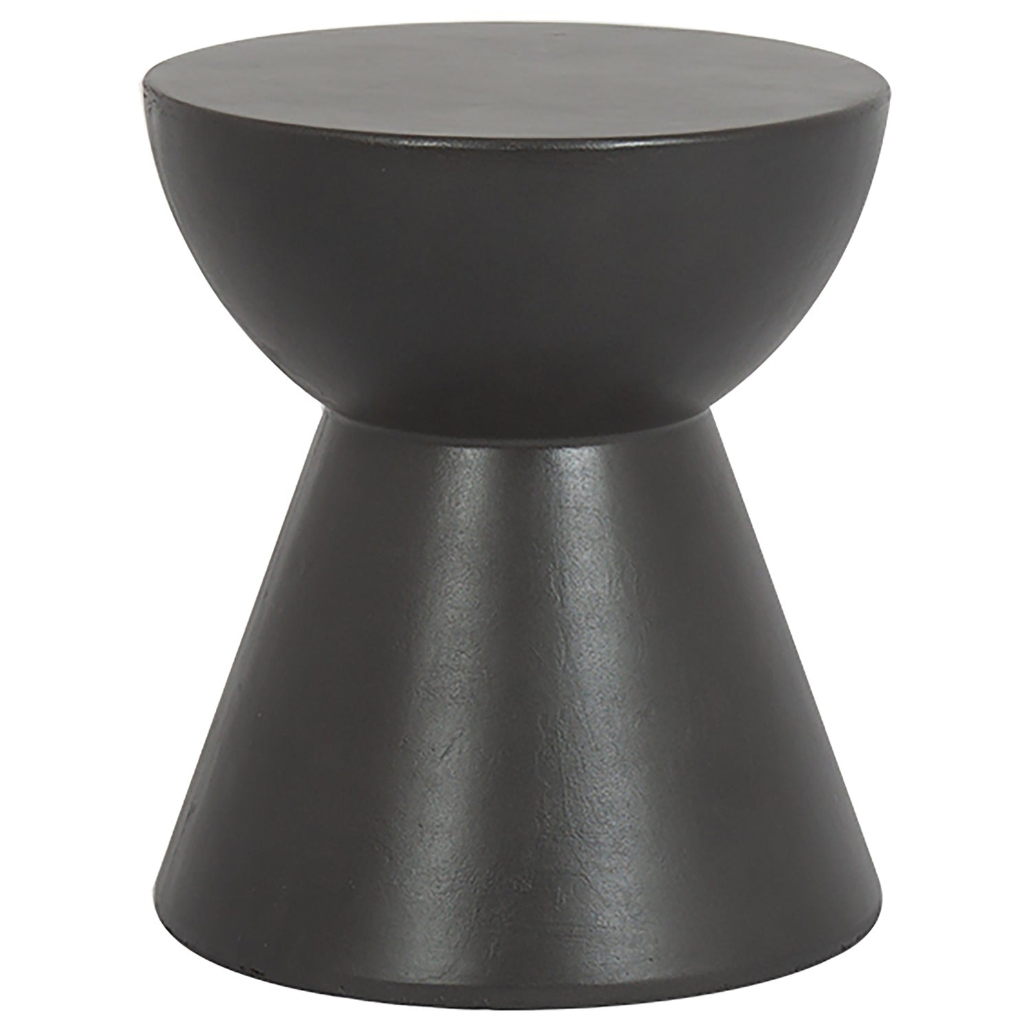 Sunset West GRC Dark Gray Round Outdoor End Table Set of 2