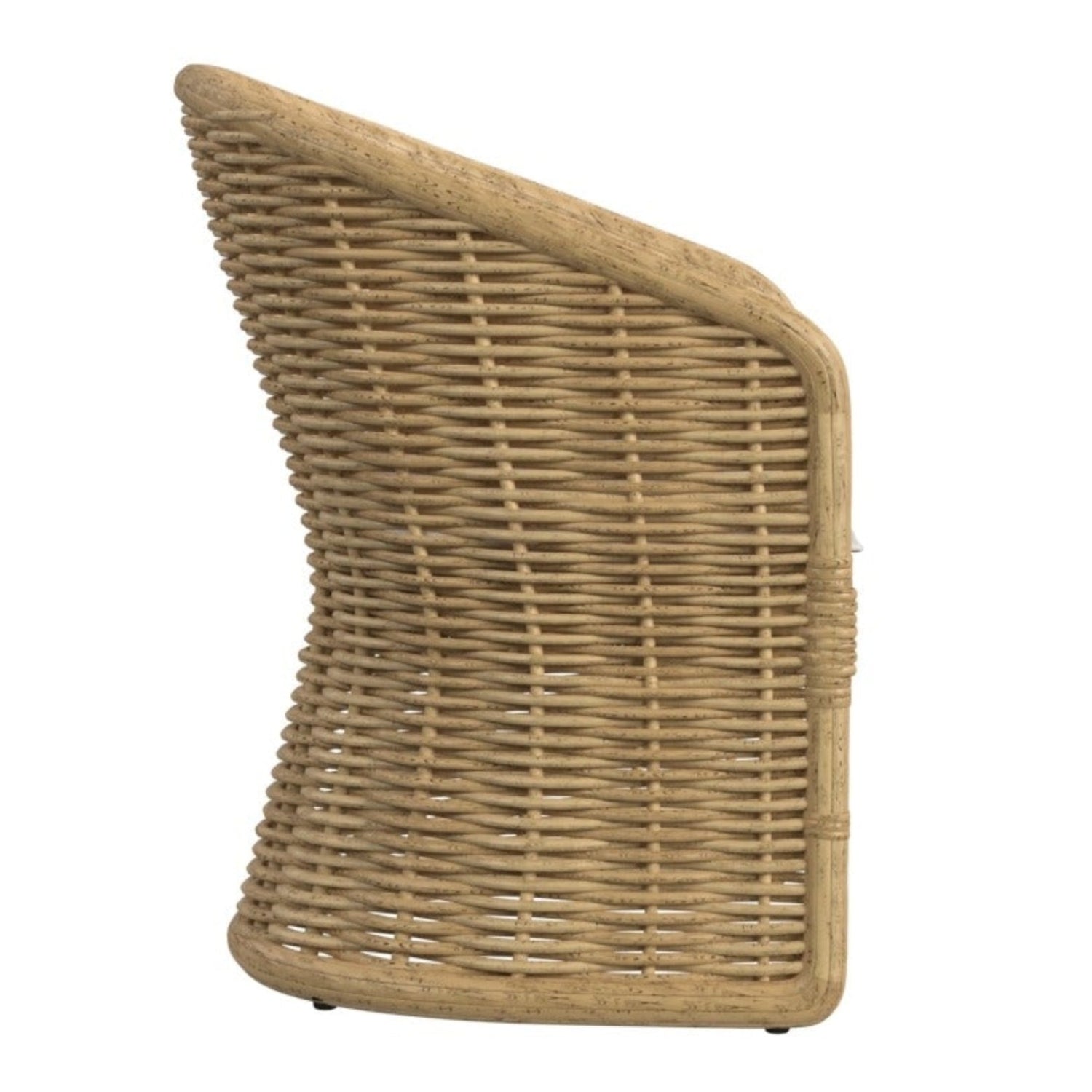 Sunset West Playa Soothe Pearl w/Flange Welt Outdoor Dining Chair Set of 2