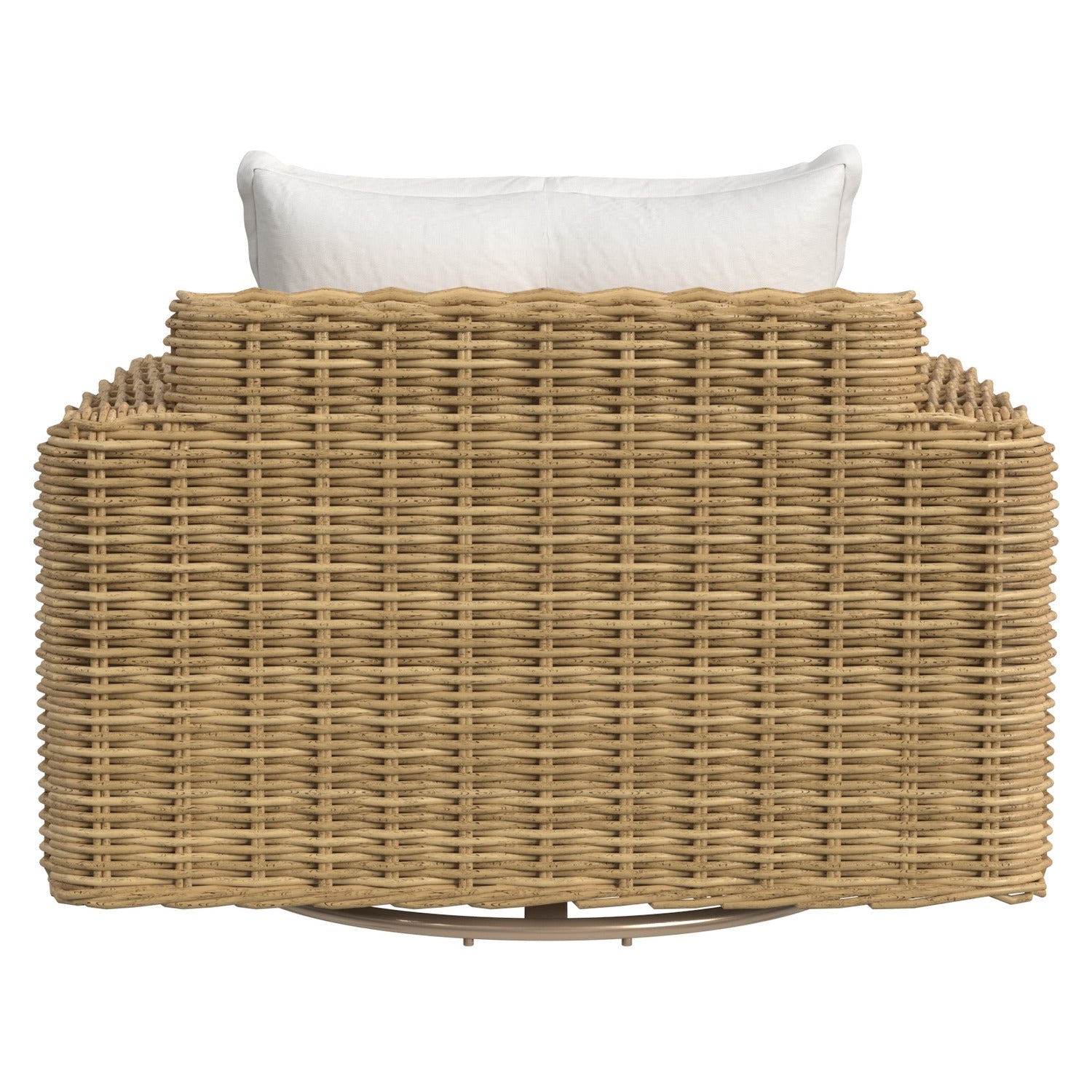 Sunset West Playa Soothe Pearl w/Flange Welt Outdoor Oversized Swivel Club Chair