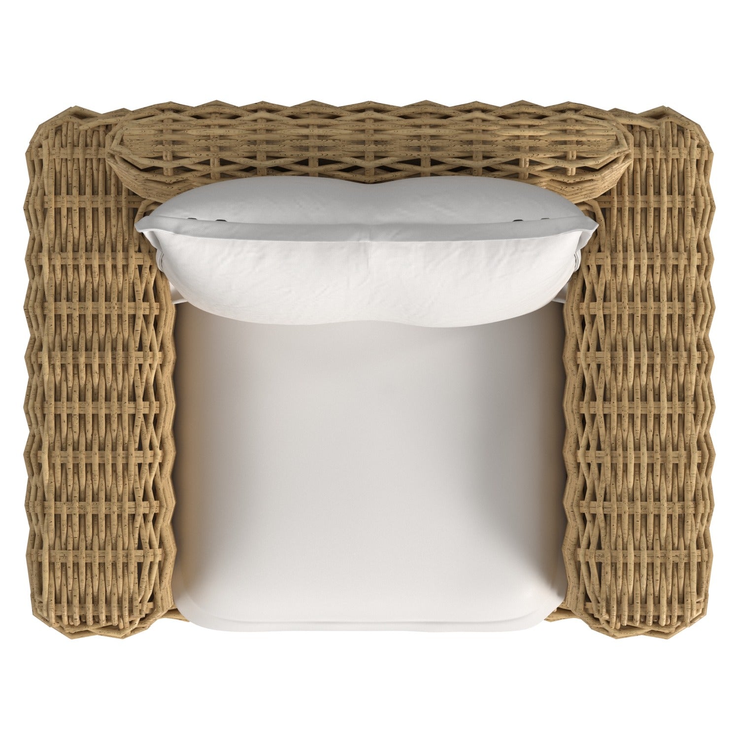 Sunset West Playa Soothe Pearl w/Flange Welt Outdoor Oversized Swivel Club Chair