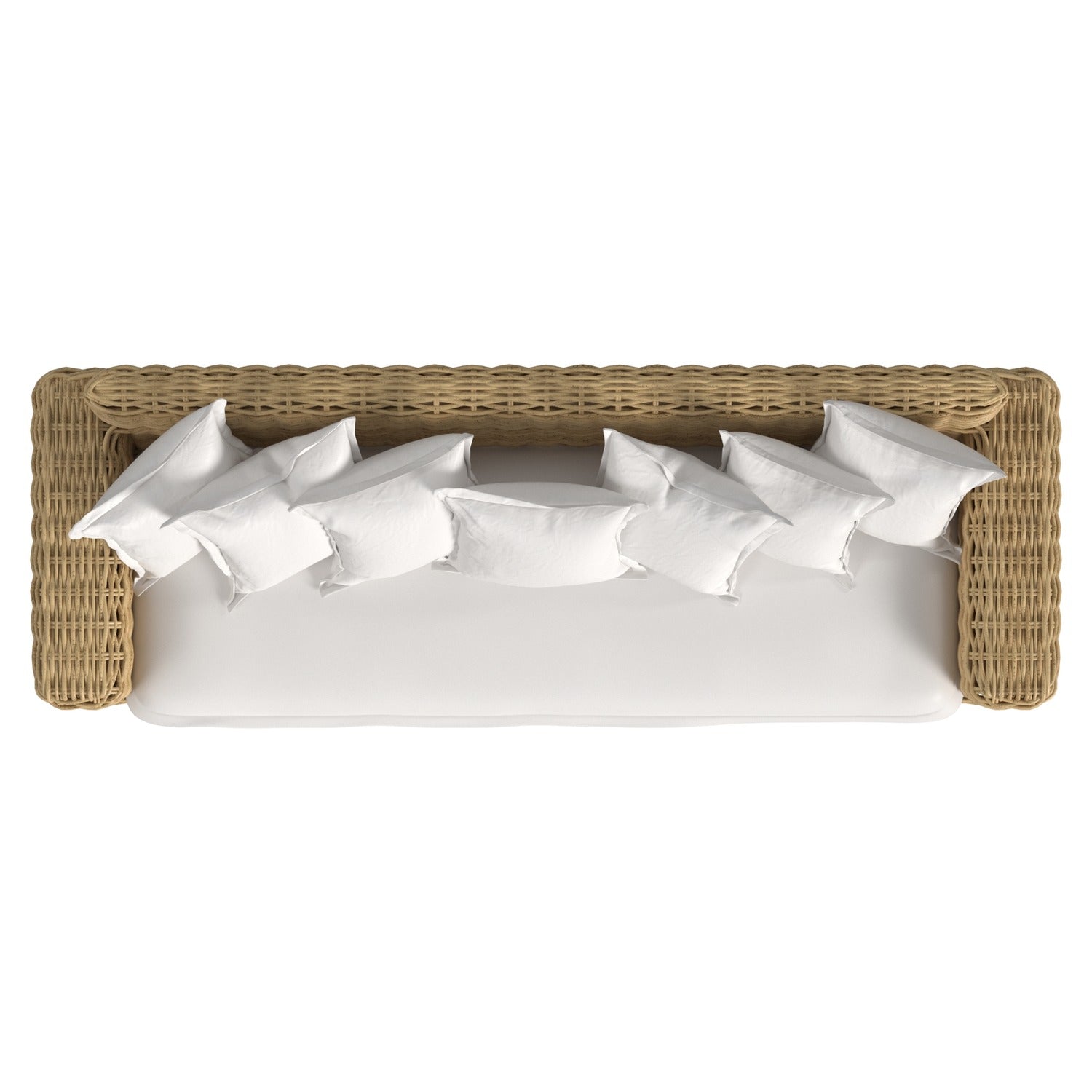 Sunset West Playa Soothe Pearl w/Flange Welt Outdoor Sofa