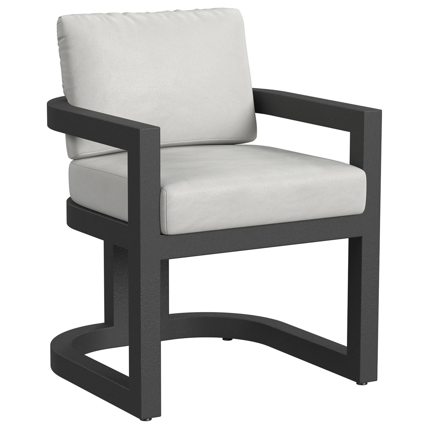 Sunset West Malibu in Cast Silver Outdoor Dining Chair Set of 2