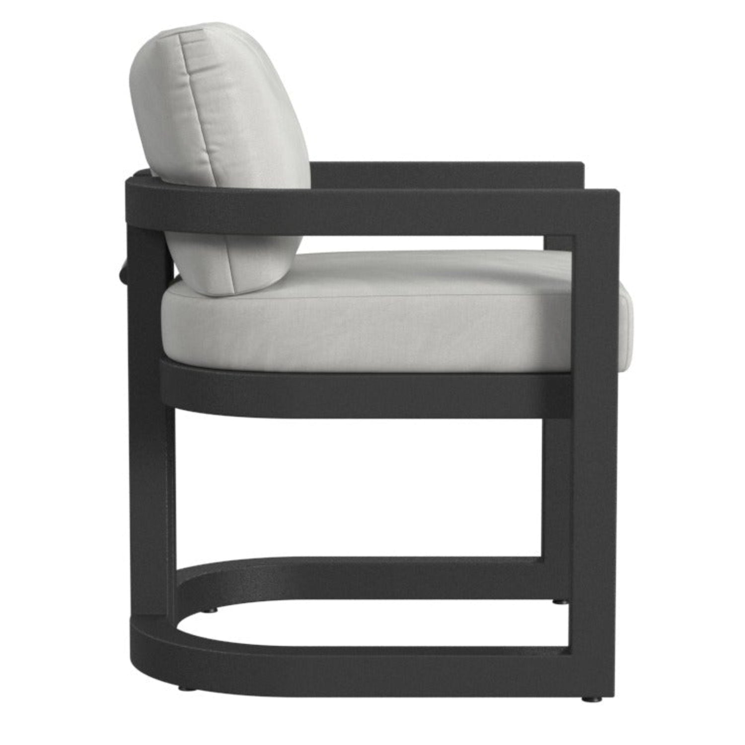 Sunset West Malibu in Cast Silver Outdoor Dining Chair Set of 2