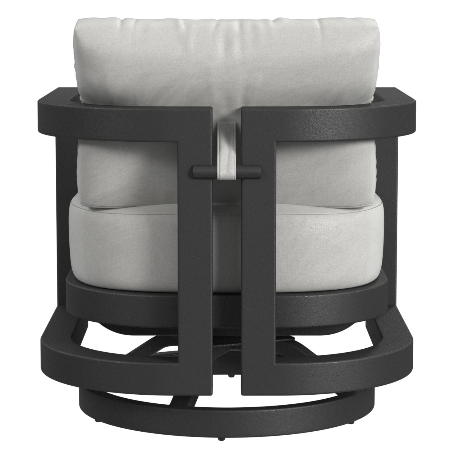 Sunset West Malibu Cast Silver Swivel Outdoor Chair
