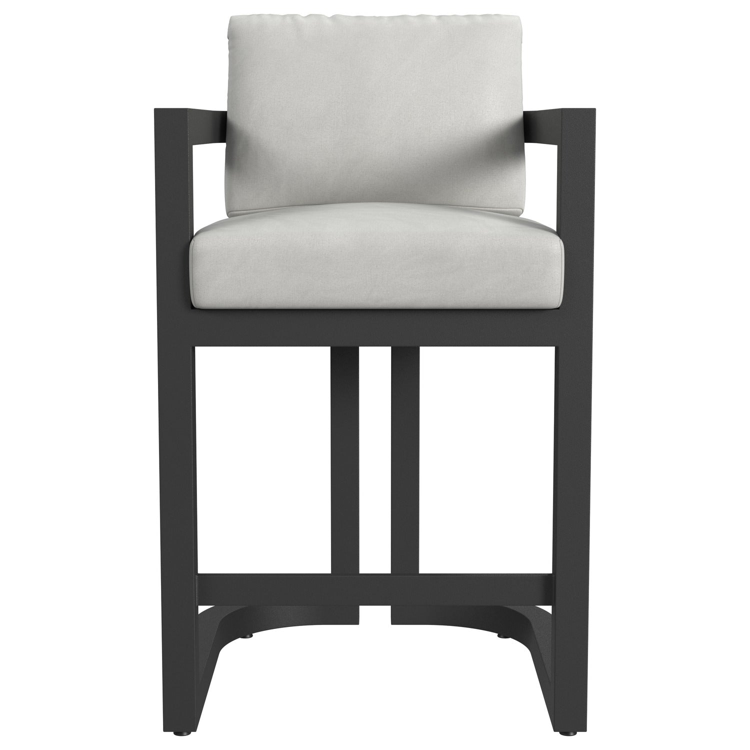 Sunset West Malibu Cast Silver Outdoor Barstool Set of 2
