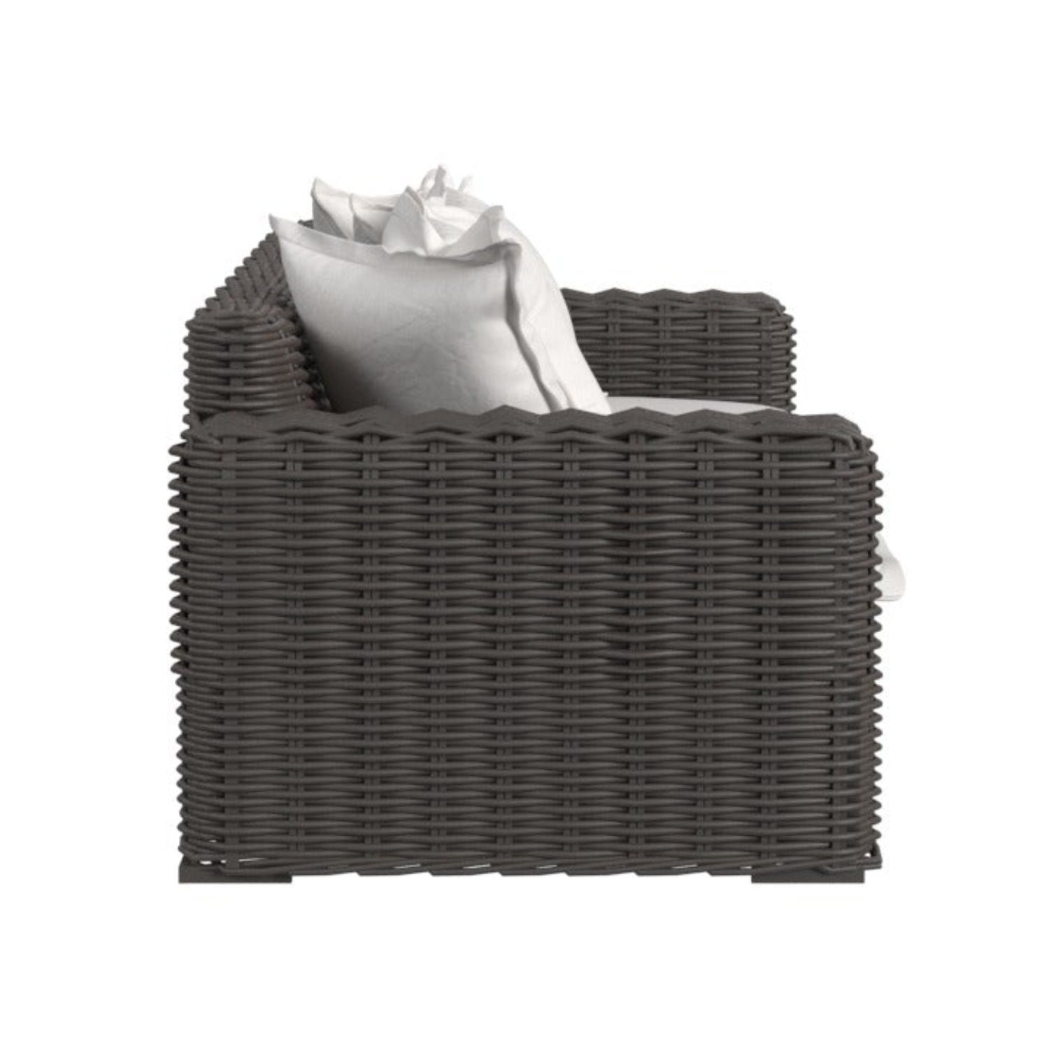 Sunset West Cabo Soothe Pearl w/Flange Welt Outdoor Loveseat