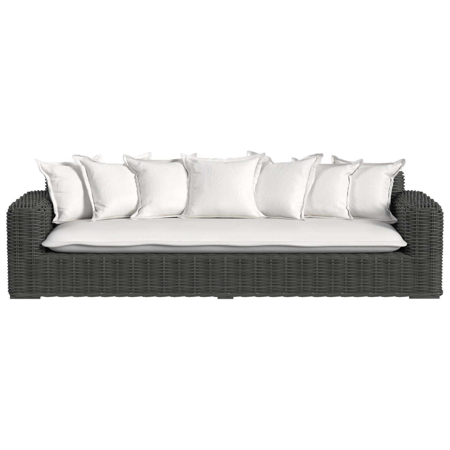 Sunset West Cabo Soothe Pearl w/Flange Welt Outdoor Sofa