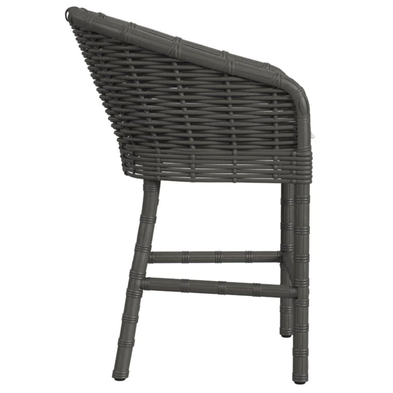 Sunset West Cabo Soothe Pearl w/Flange Welt Outdoor Barstool Set of 2