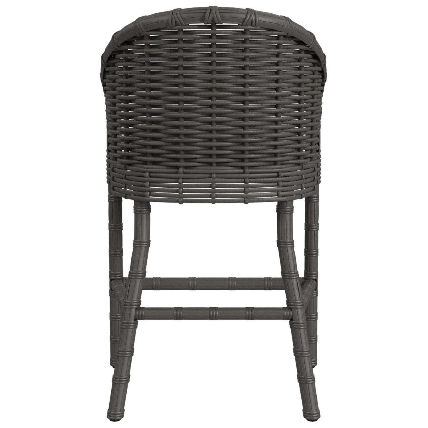 Sunset West Cabo Soothe Pearl w/Flange Welt Outdoor Barstool Set of 2