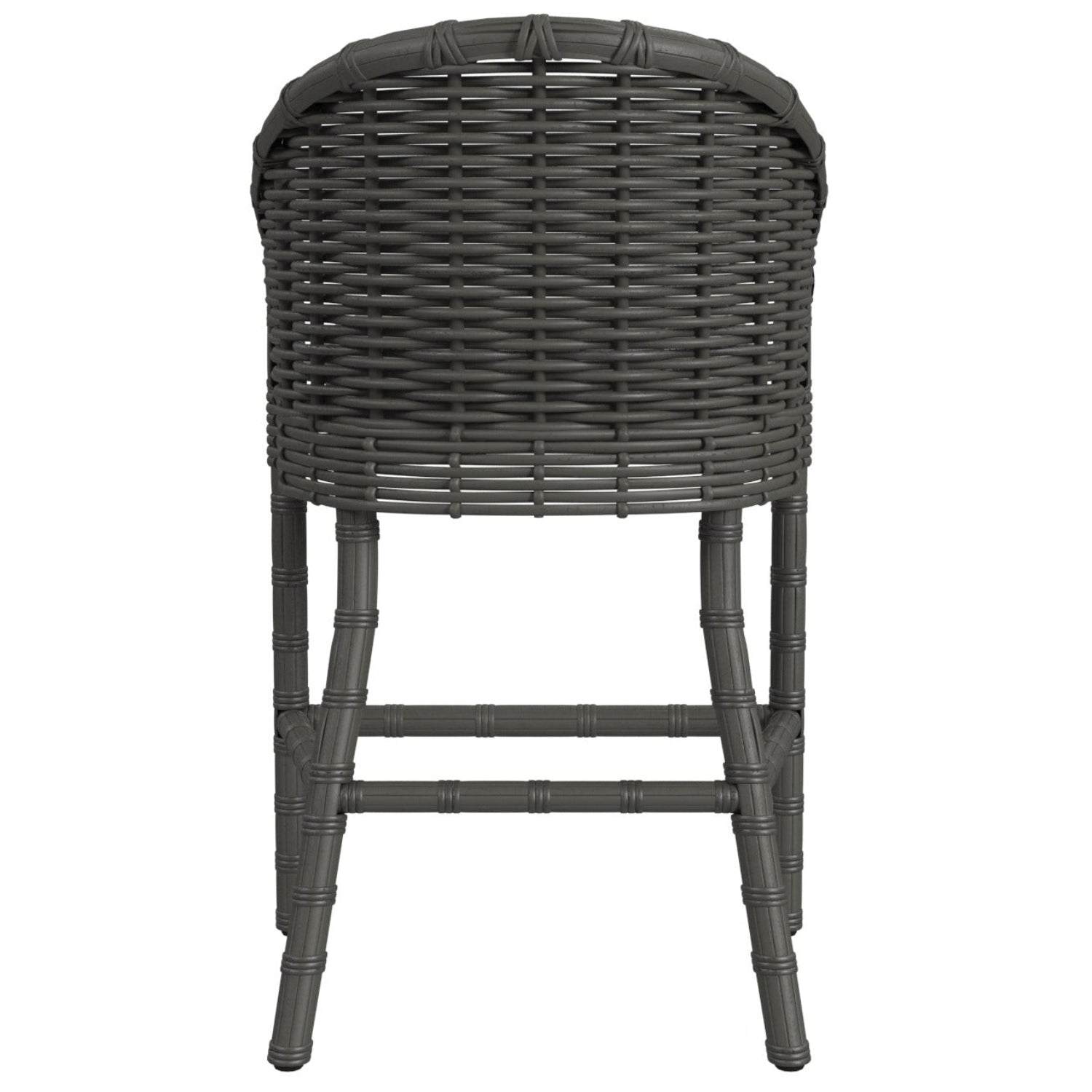 Sunset West Cabo Soothe Pearl w/Flange Welt Outdoor Counter Stool Set of 2