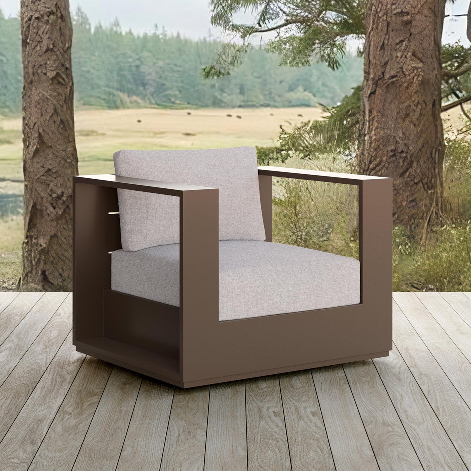 Azzurro Living Sydney Outdoor Club Swivel Chair