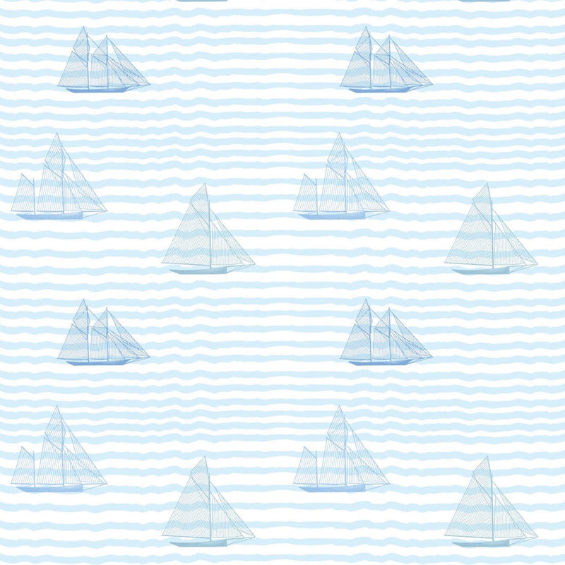 Mitchell Black Sailboats Wallpaper